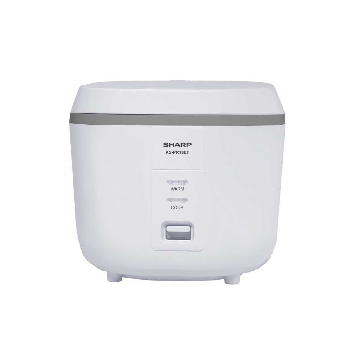 SHARP หม้อหุงข้าวอุ่นทิพย์คิวบ์ 1.8ลิตร สีขาวKS-PR18ET(WH)