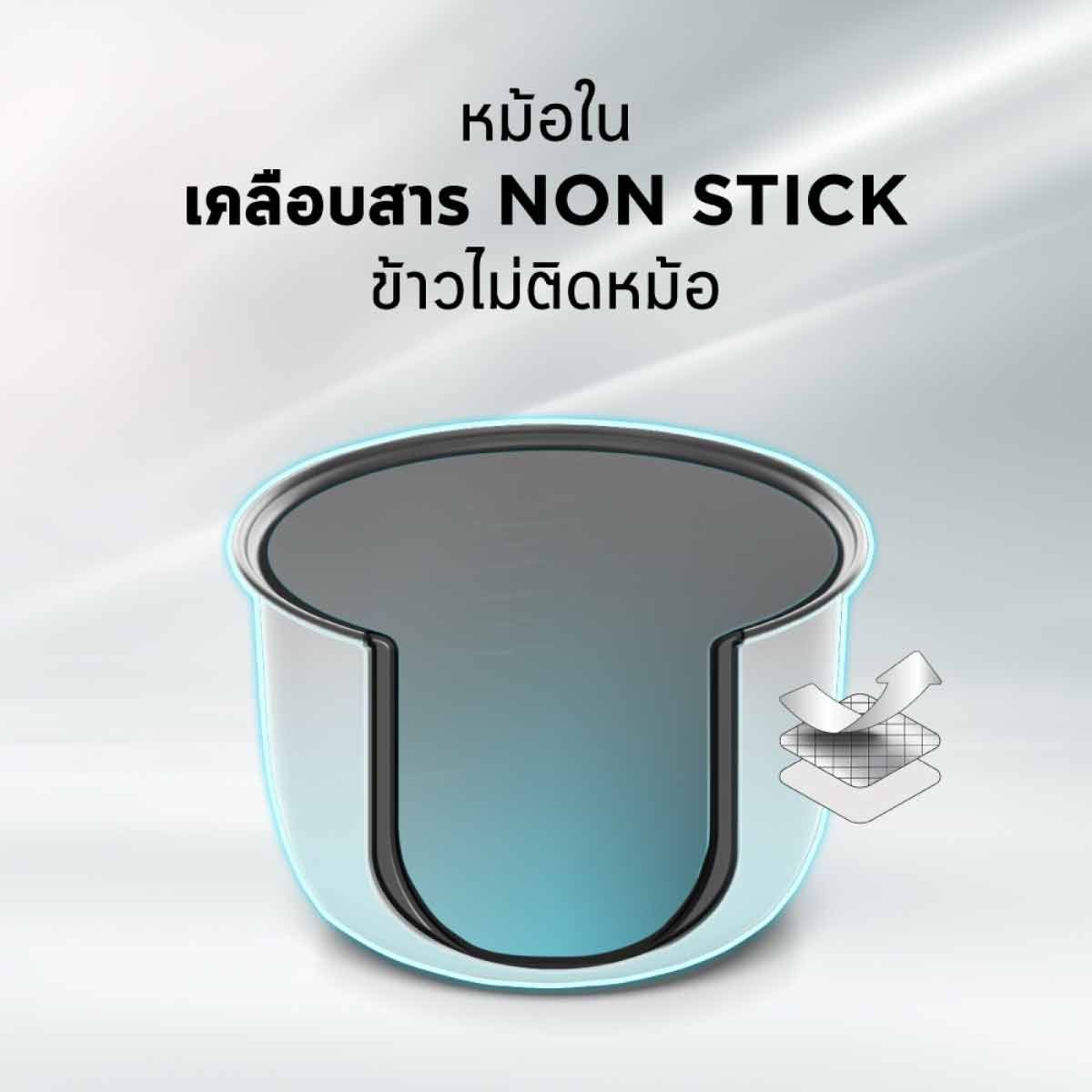 SHARP หม้อหุงข้าวอุ่นทิพย์1ลิตร สีขาวลายดอกไม้ รุ่นKS-R11STSIP