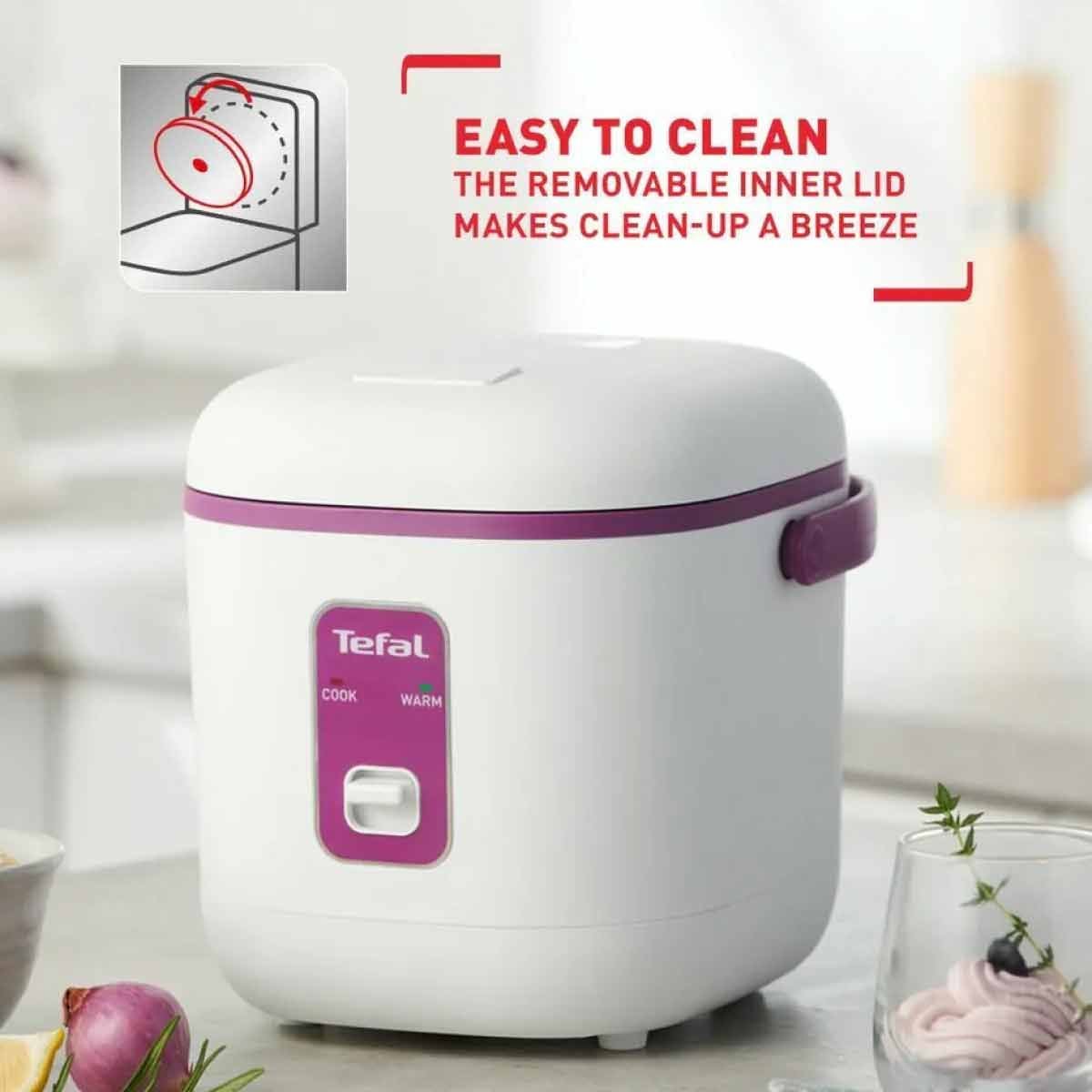 TEFAL หม้อหุงข้าว0.4ลิตร สีม่วง RK1721T0