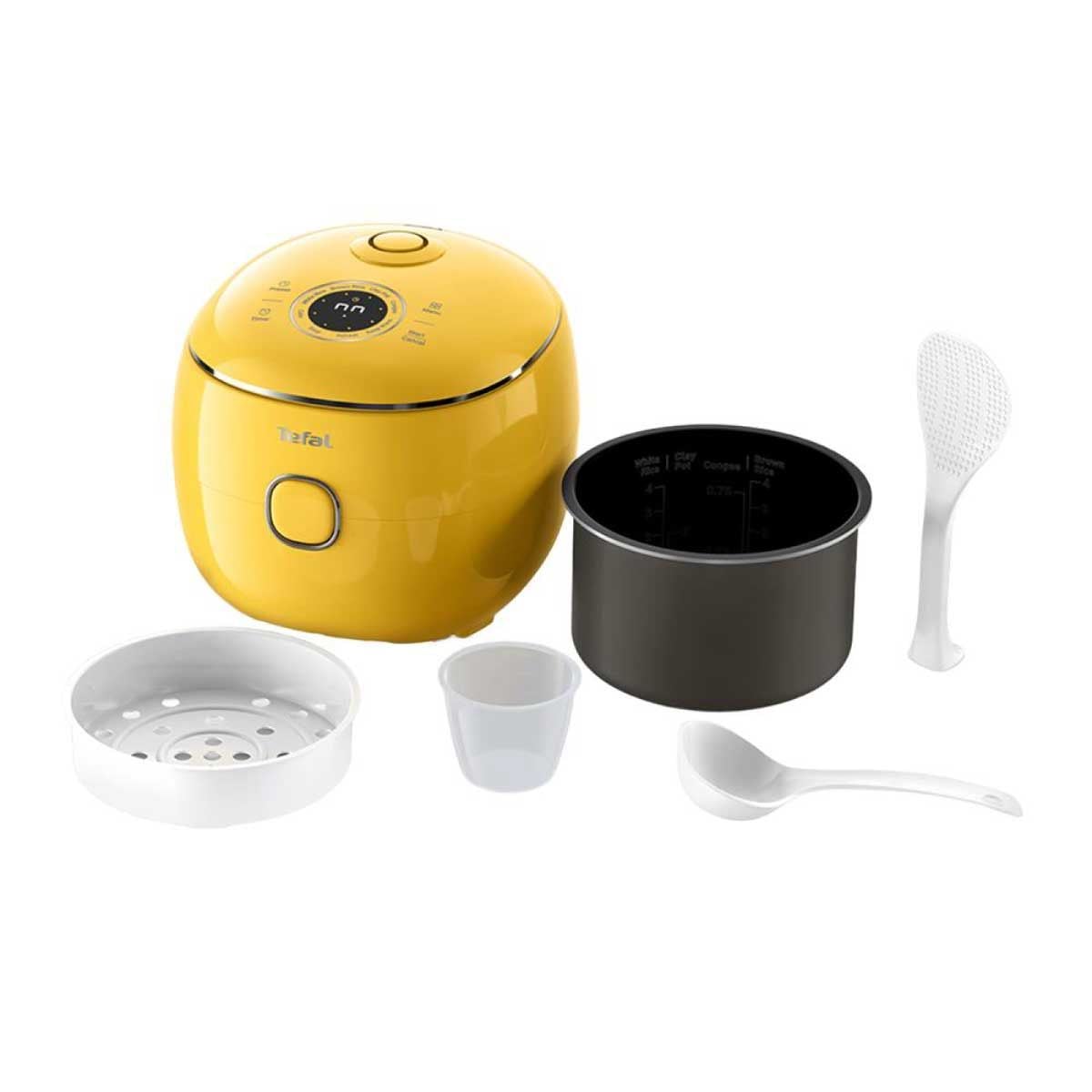 TEFAL หม้อหุงข้าวPop Rice Cooker 0.7ลิตร สีเหลือง รุ่น RK 5352T0