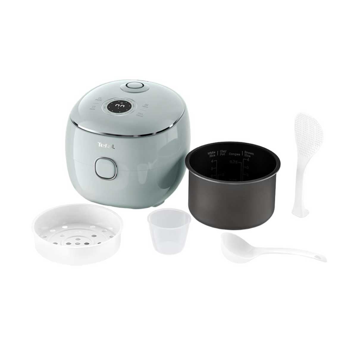 TEFAL หม้อหุงข้าวPop Rice Cooker 0.7ลิตร สีฟ้า รุ่น RK535 4T0