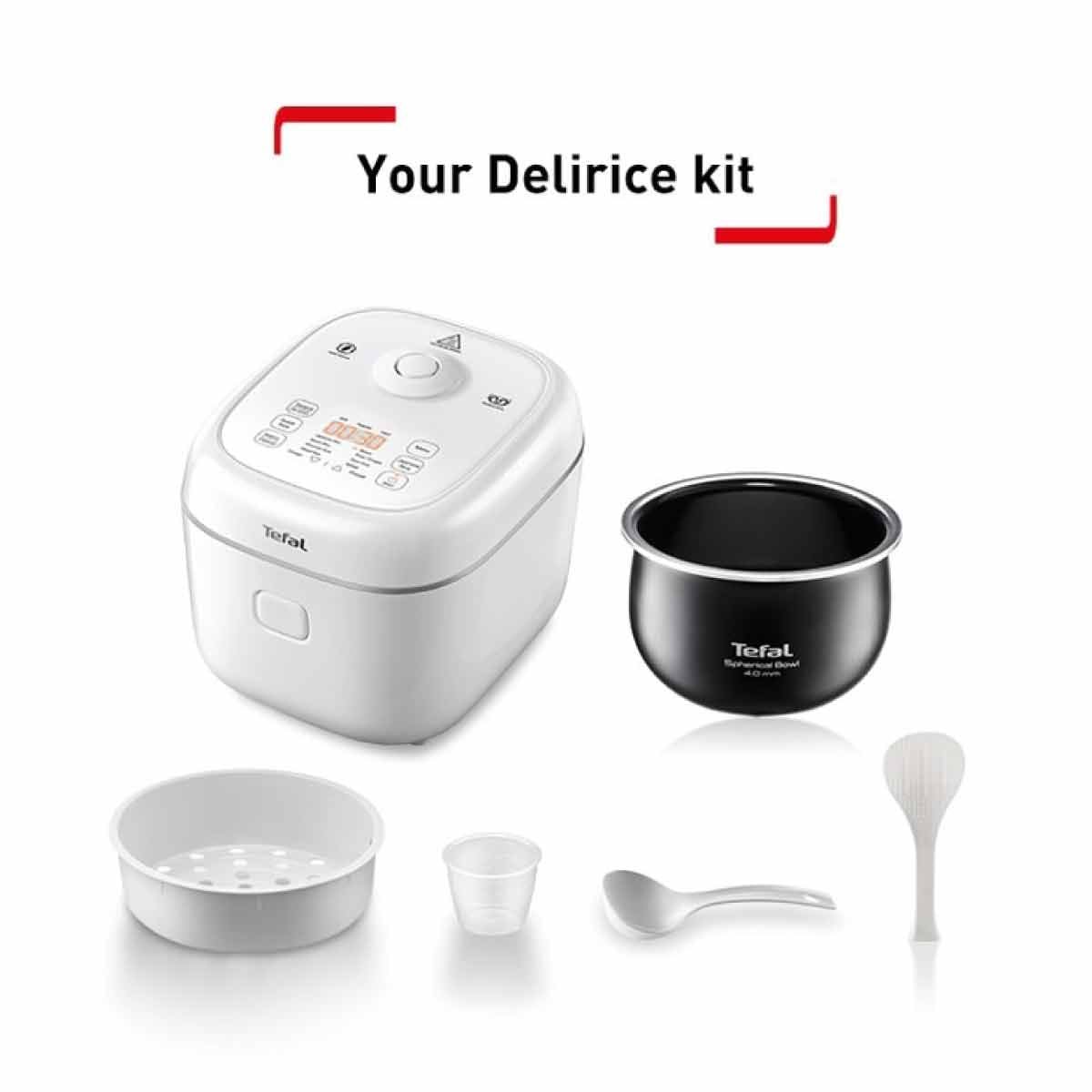 TEFAL หม้อหุงข้าวดิจิตอล1.8ลิตร AI 11โปรแกรม RK7711T0