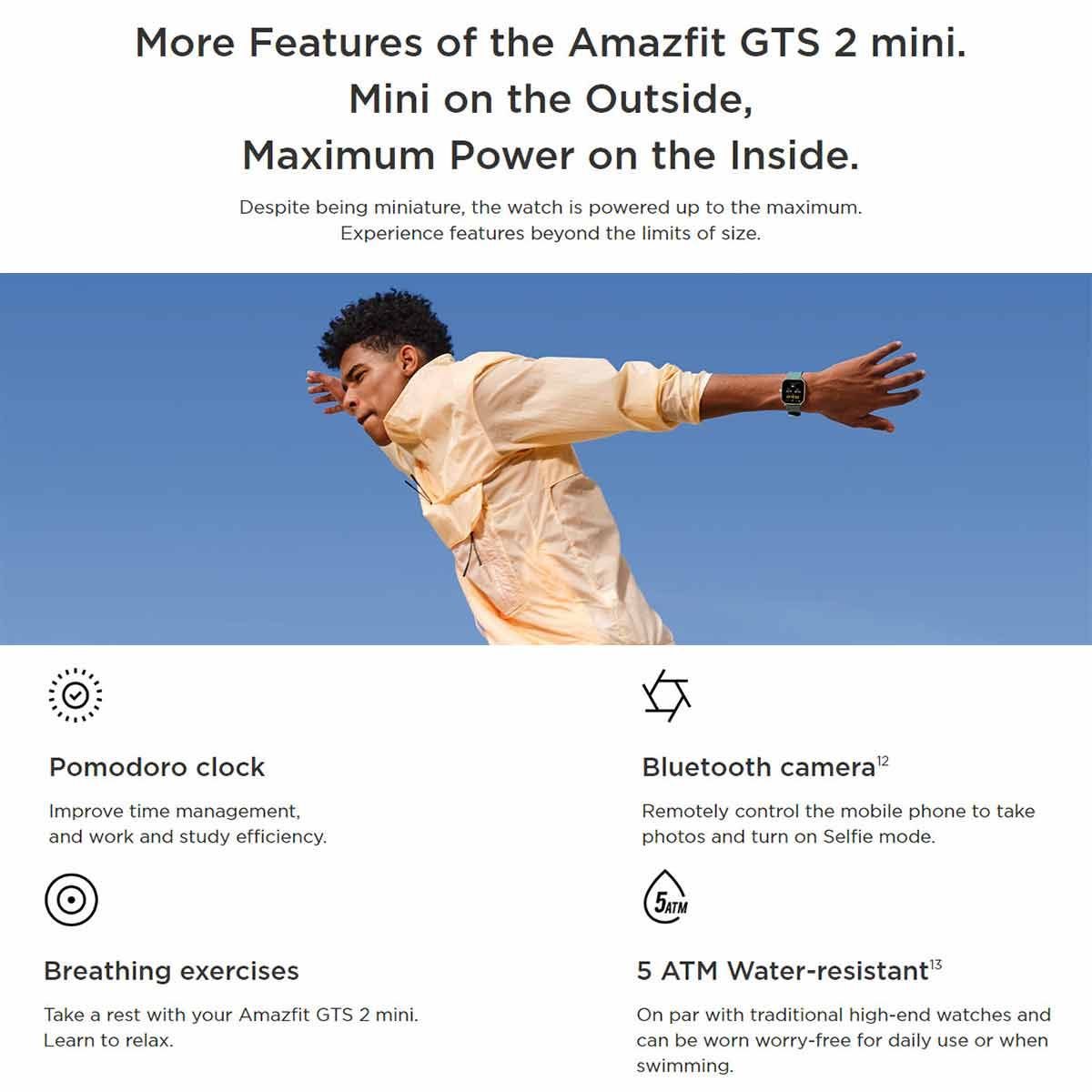 AMAZFIT Smart Watch รุ่น GTS2 Mini นาฬิกาสมาร์ทวอทช์