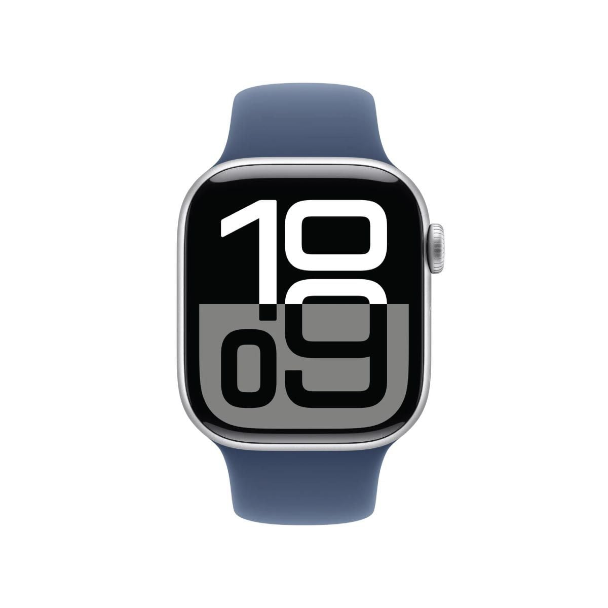 Apple Watch Series 10 42mm GPS Silver Aluminum Case / Denim Sport Band S/M