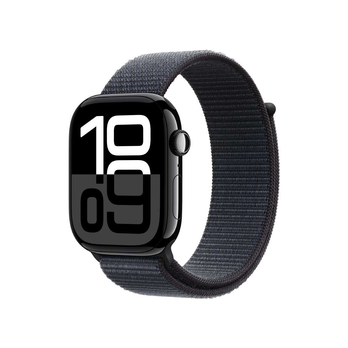 Apple Watch Series 10S10 GPS 46mm Jet Black   Aluminium Case Sport Loop