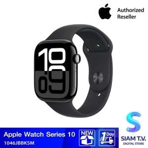 Apple Watch Series 10 46mm GPS Jet Black Aluminum Case / Black Sport Band S/M