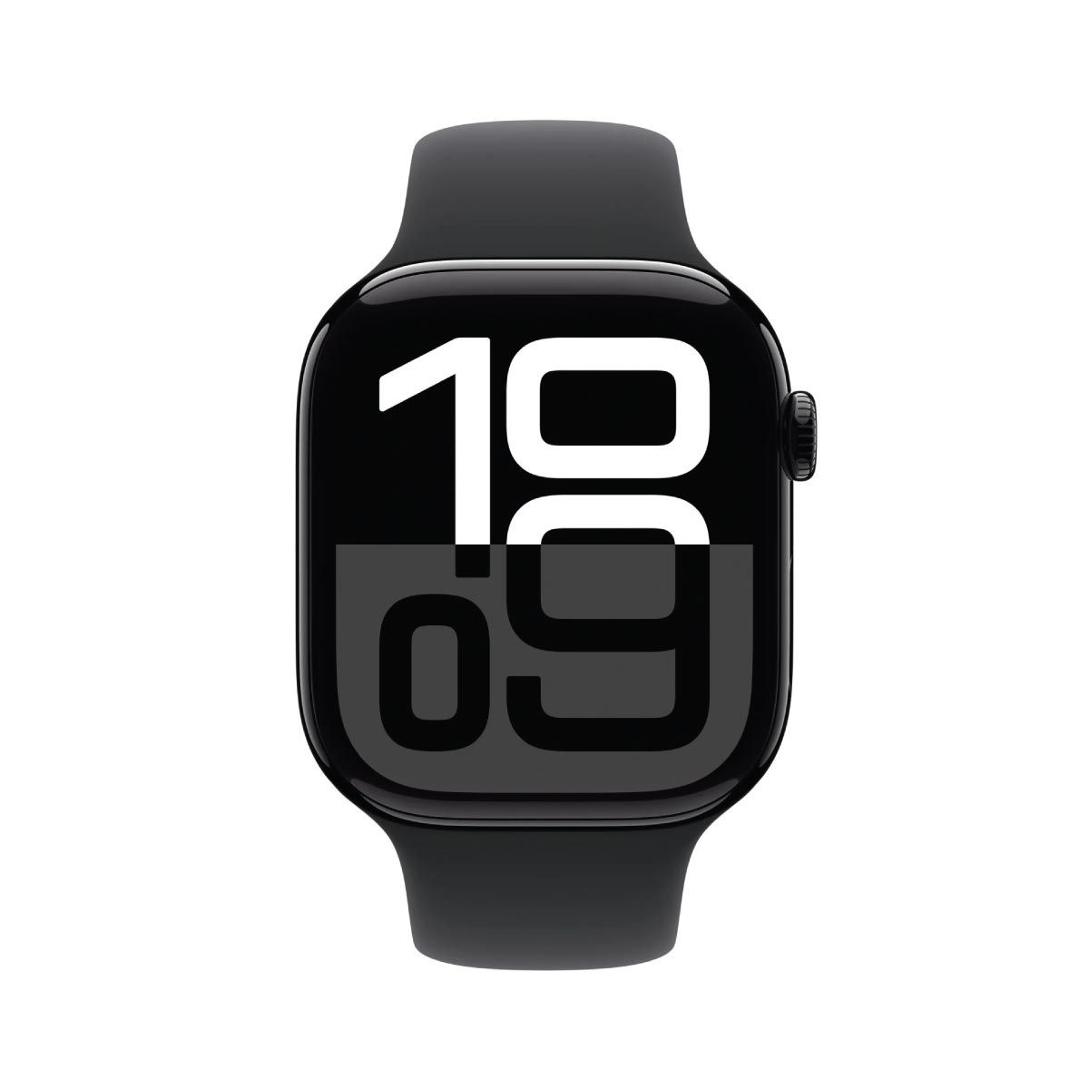 Apple Watch Series 10 46mm GPS Jet Black Aluminum Case / Black Sport Band S/M