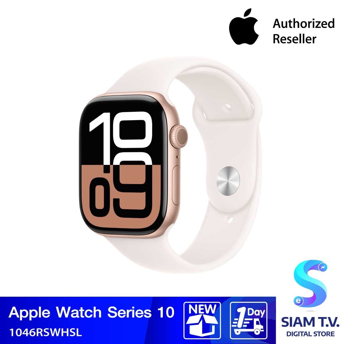 Apple Watch Series 10S10 GPS 46mm Rose Gold  Aluminium Case Light Blush Sport Band-M/L