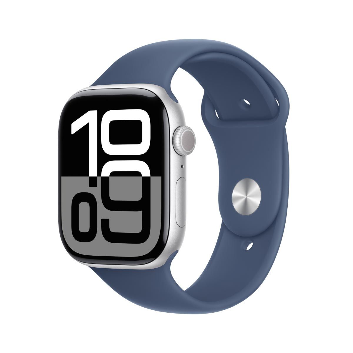 Apple Watch Series 10S10 GPS 46mm Silver  Aluminium Case Denim Sport Band-M/L