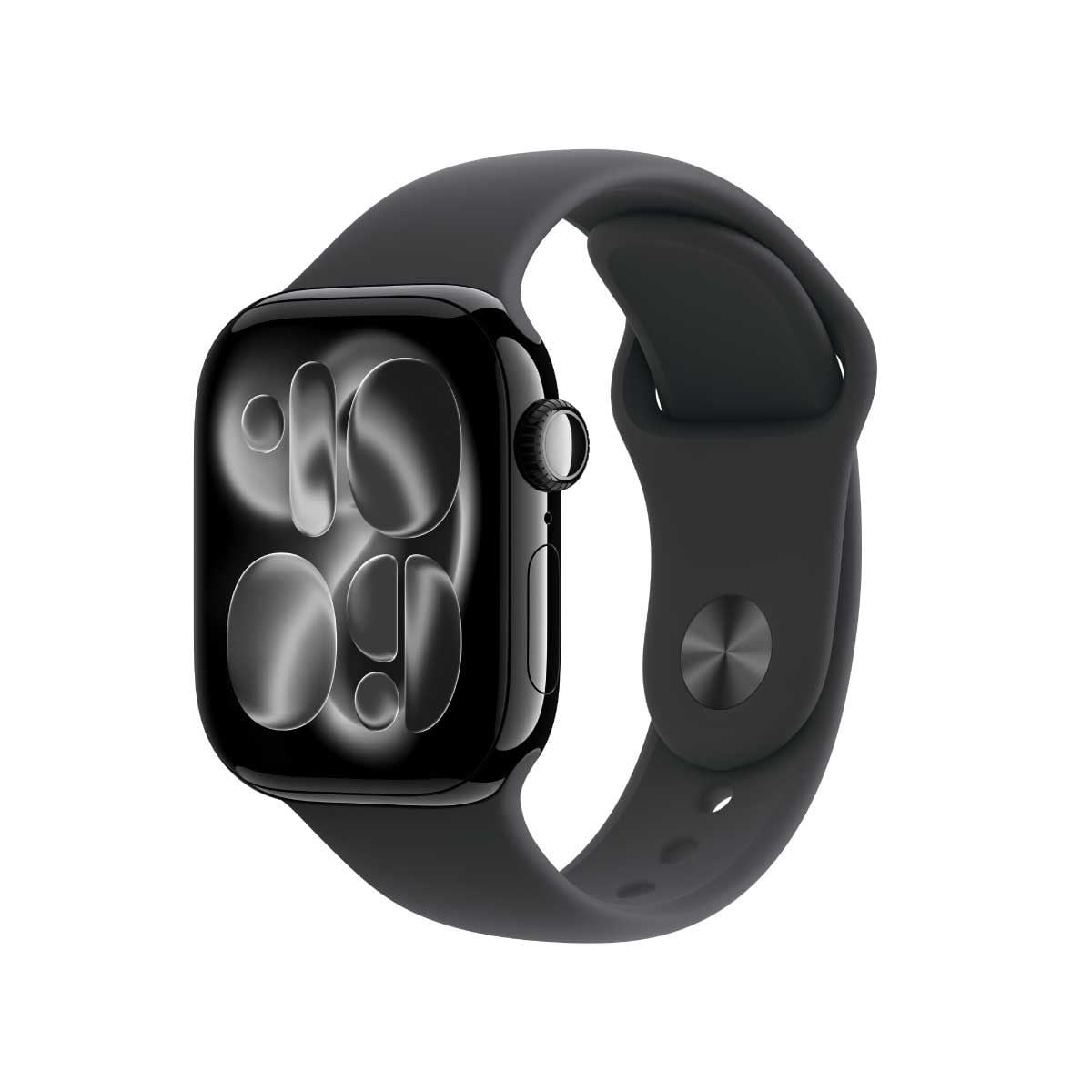 Apple Watch Series 11 รุ่น GPS | ตัวเรือนอะลูมิเนียม สีดำเจ็ทแบล็ค 42 มม. | สายแบบ Sport Band สีดำ S/M