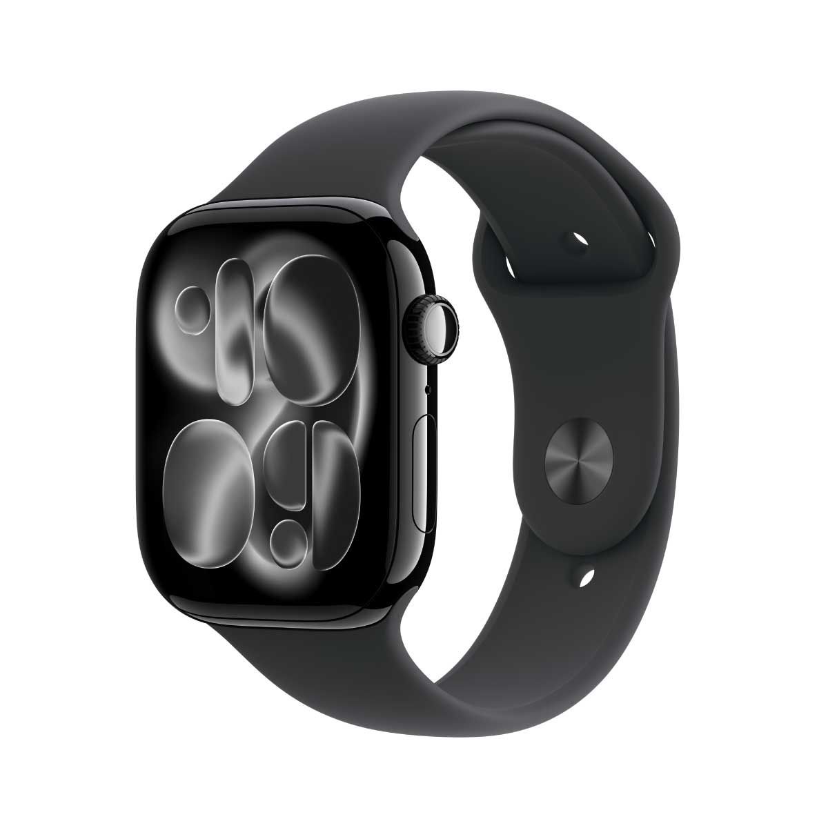 Apple Watch Series 11 รุ่น GPS | ตัวเรือนอะลูมิเนียม สีดำเจ็ทแบล็ค 46 มม. | สายแบบ Sport Band สีดำ ขนาด M/L