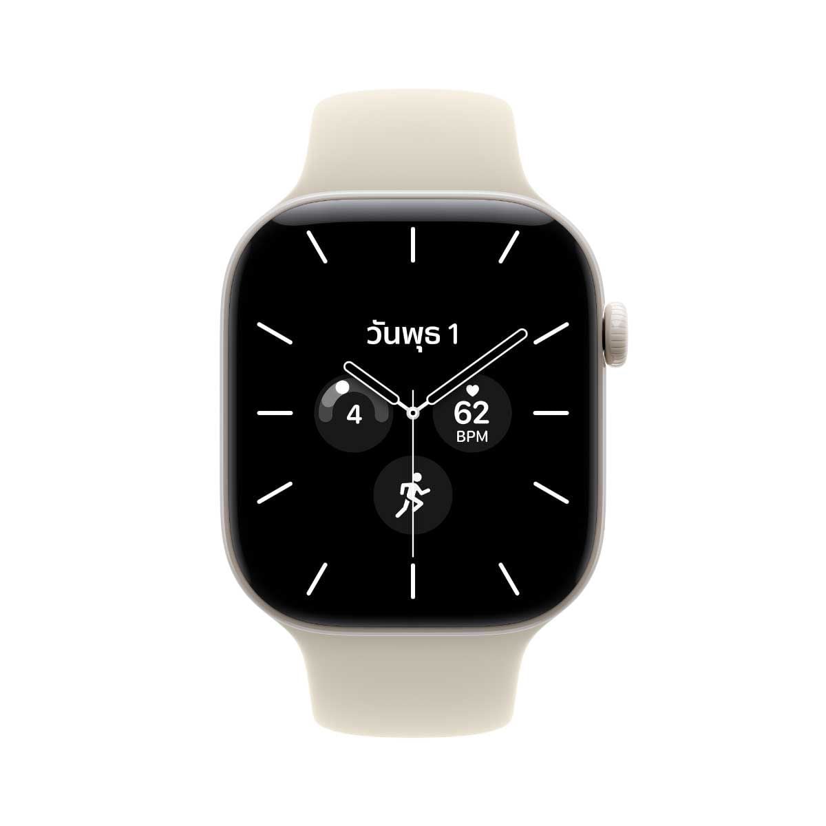 Apple Watch Series 12 รุ่น GPS + Cellular ตัวเรือนเซรามิก สีขาวไข่มุก 46 มม. สายแบบ Sport Band สีทราย ขนาด M/L (Pre-Order รับสินค้าวันที่ 19 ต.ค. 69 เป็นต้นไป)
