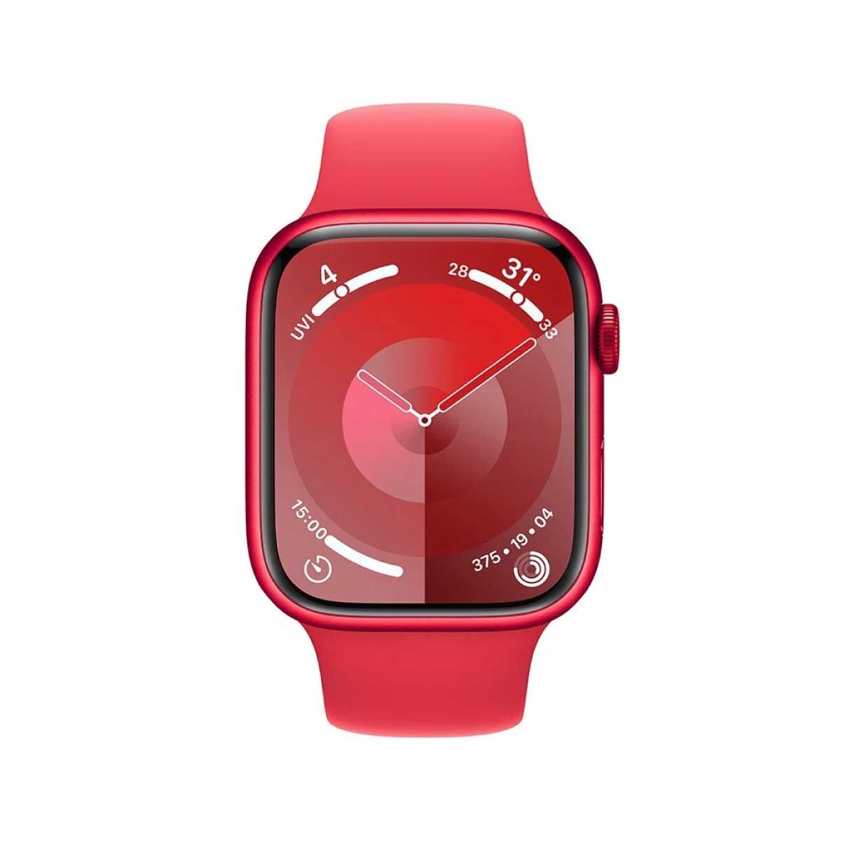 Apple Watch Series 9 ตัวเรือนอะลูมิเนียม (PRODUCT)RED ขนาด 45mm รุ่น GPS สายแบบ Sport Band (PRODUCT)RED ขนาด M/L