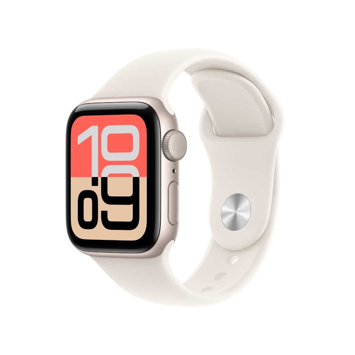 Apple Watch SE 3 รุ่น GPS | ตัวเรือนอะลูมิเนียม สีสตาร์ไลท์ 40 มม. | สายแบบ Sport Band สีสตาร์ไลท์ ขนาด S/M
