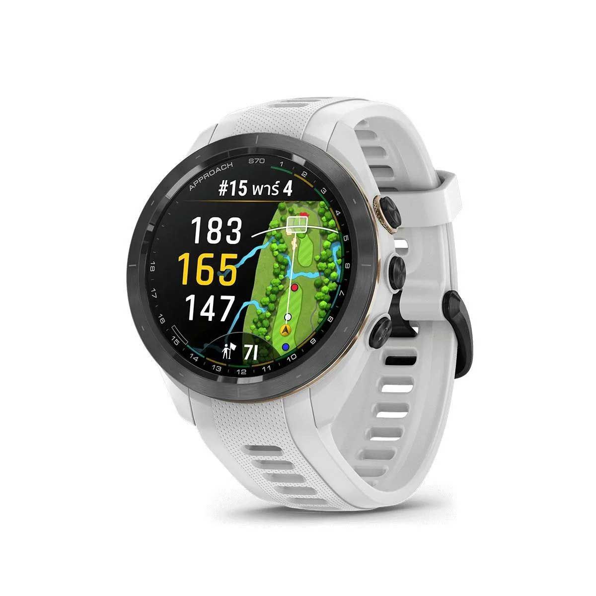 GARMIN Smart Watch รุ่น Approach S70 - 42 mm Black  White