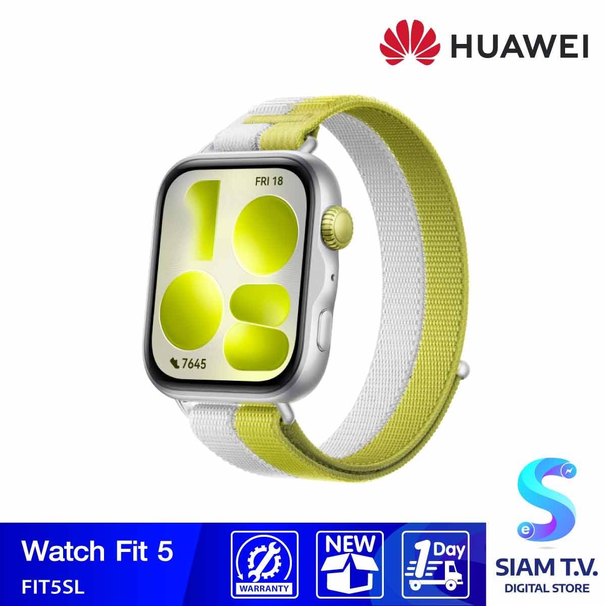 Huawei Watch Fit 5 - Silver (Nylon Strap)