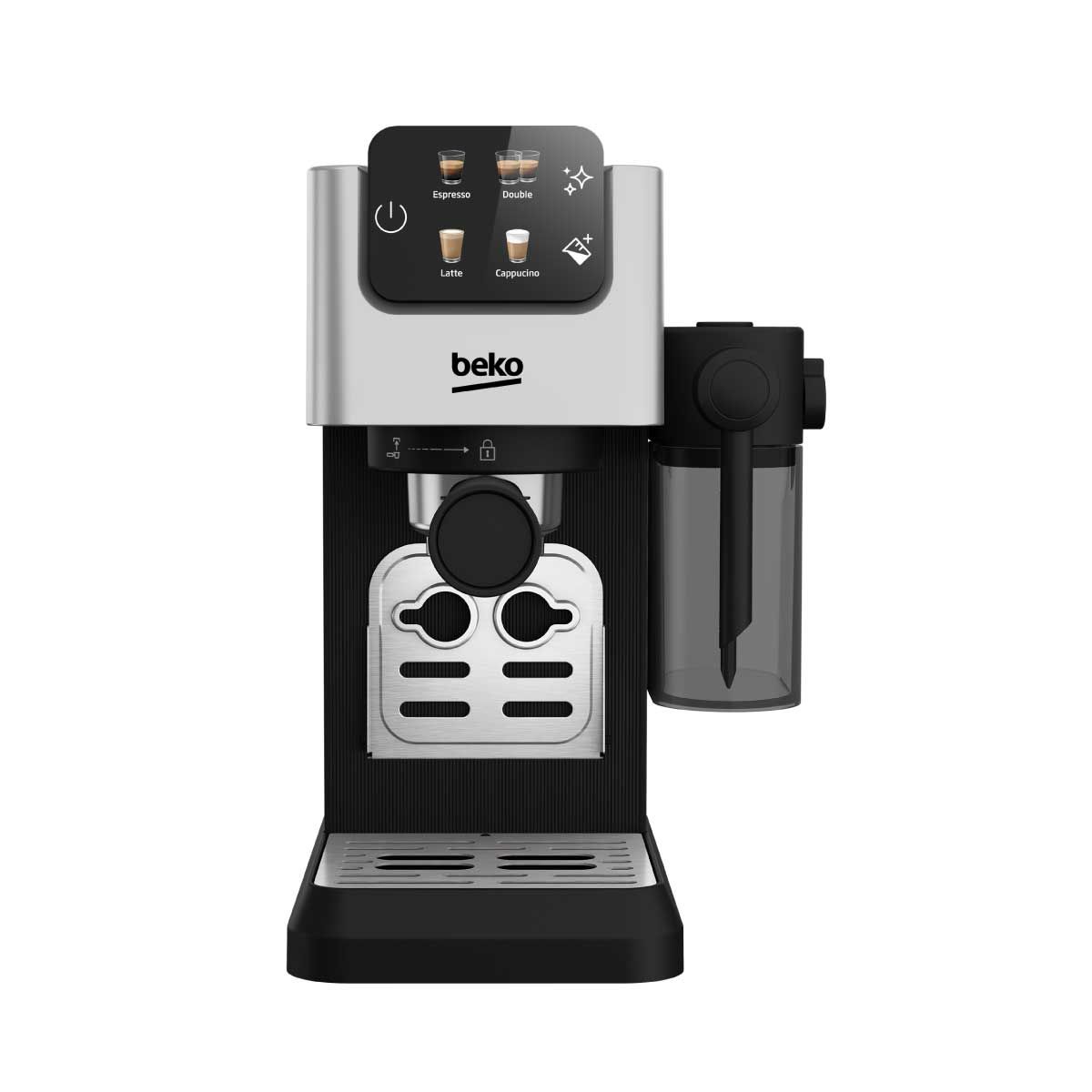 BEKO  เครื่องชงกาแฟอัตโนมัติแบบผงพร้อมที่ทำฟองนมและ Milk cup 15บาร์ รุ่นCEP5304X