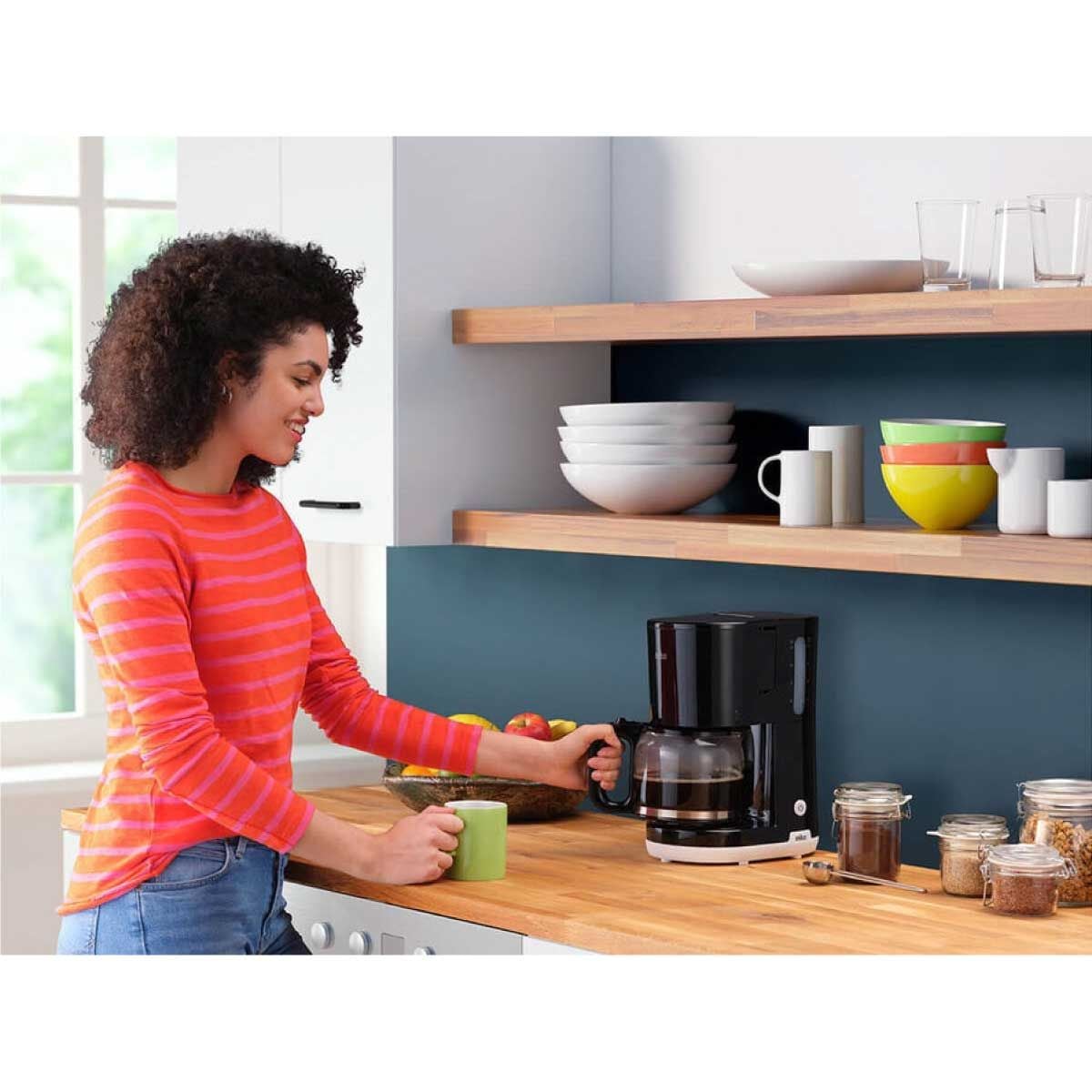 BRAUN เครื่องชงกาแฟดริป1000W รุ่นKF1100BK