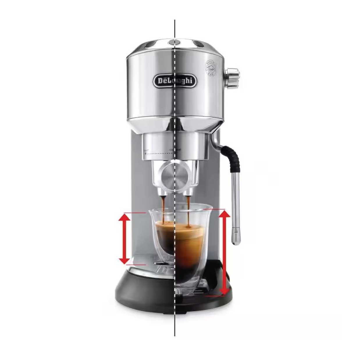 DELONGHI เครื่องชงกาแฟเอสเปรชโซ่ แรงดัน15บาร์ รุ่นEC885.M สีเงิน