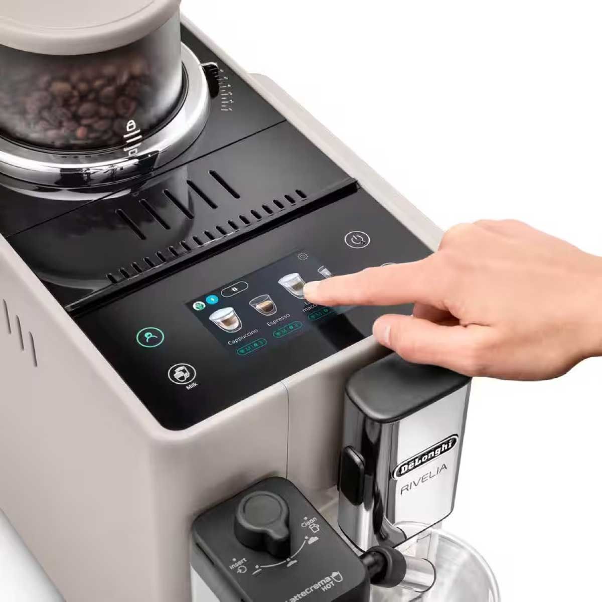 DELONGHI เครื่องชงกาแฟอัตโนมัติ แรงดัน19บาร์ สีเบจ EXAM440.55BG