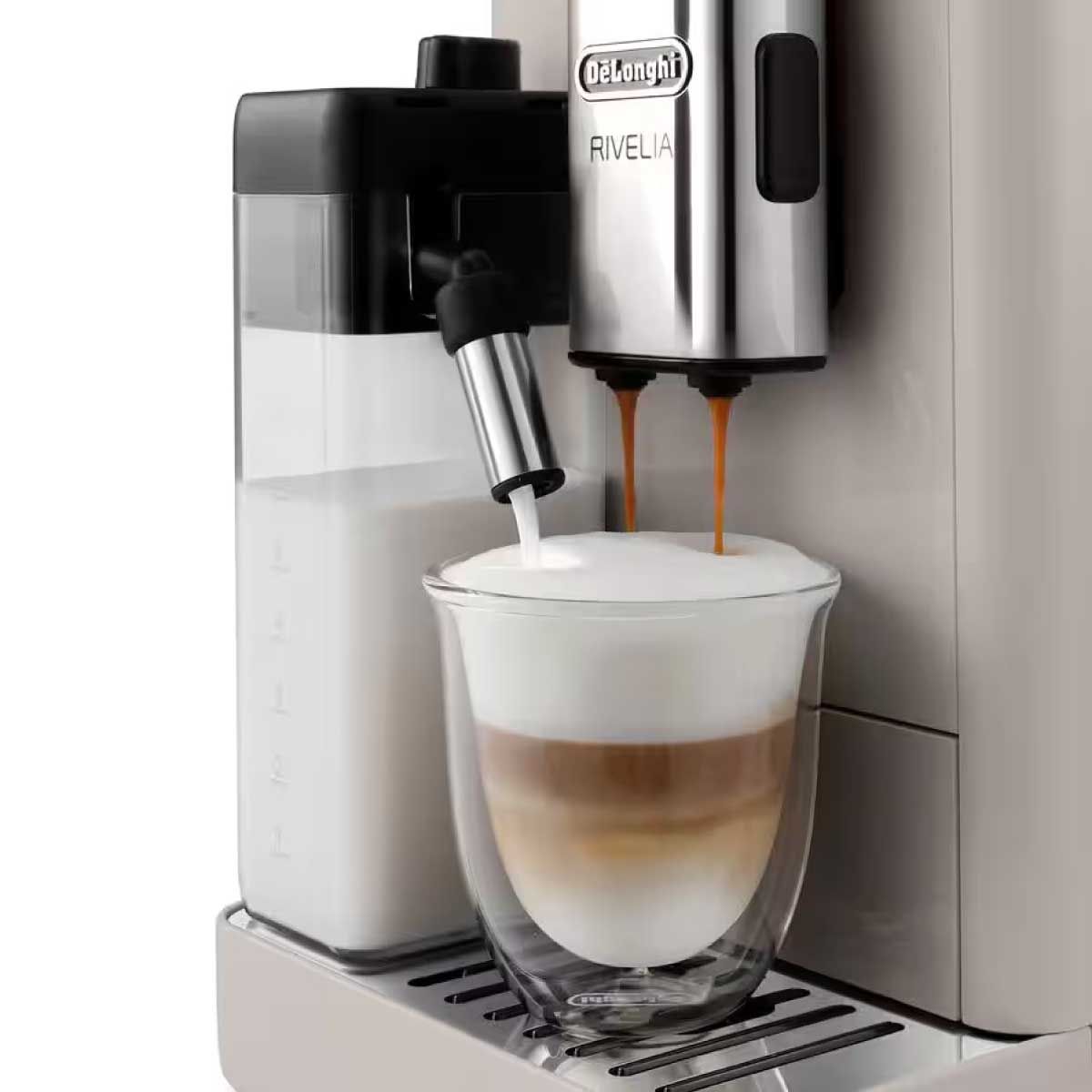 DELONGHI เครื่องชงกาแฟอัตโนมัติ แรงดัน19บาร์ สีเบจ EXAM440.55BG