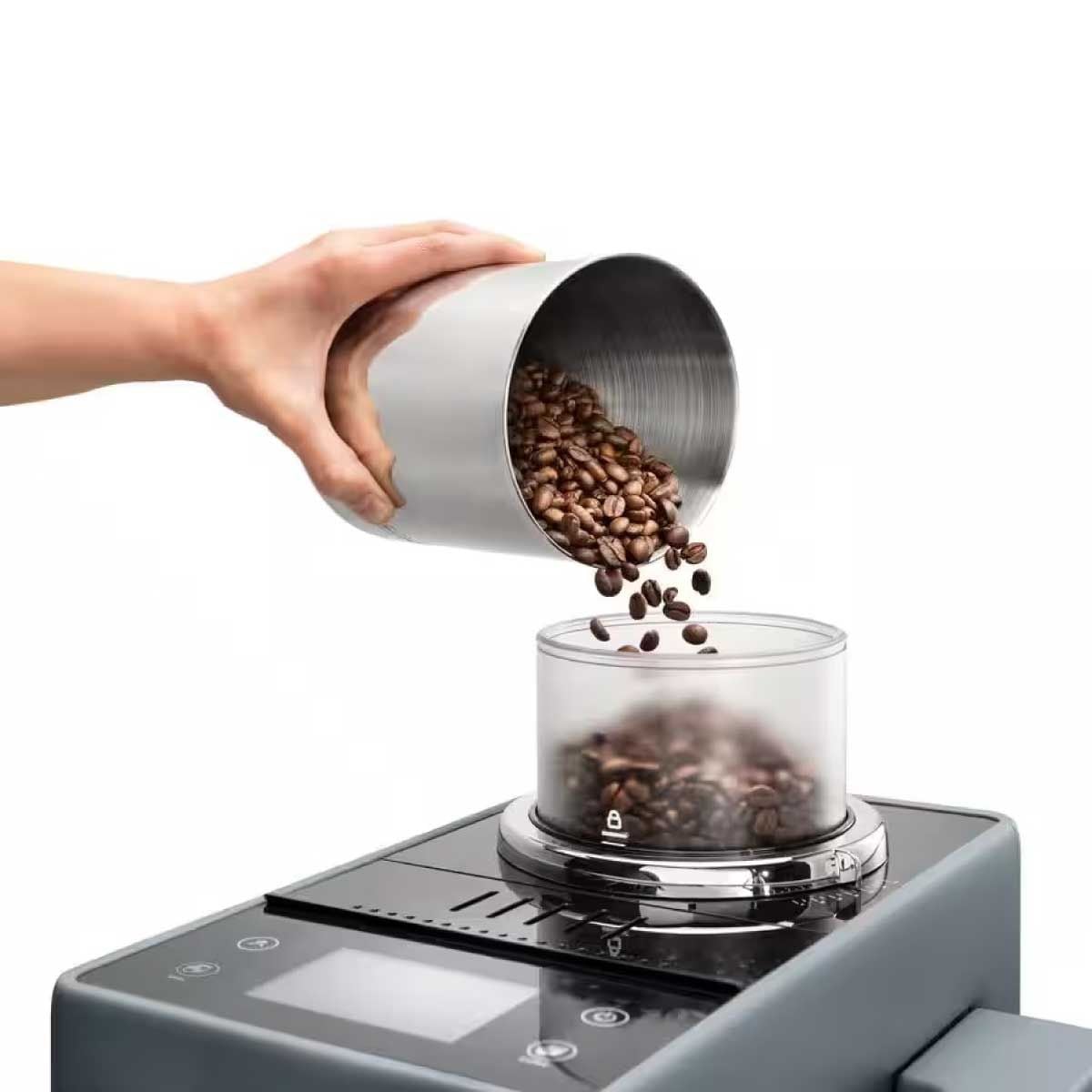 DELONGHI เครื่องชงกาแฟอัตโนมัติ แรงดัน19บาร์ สีเทา EXAM440.55G