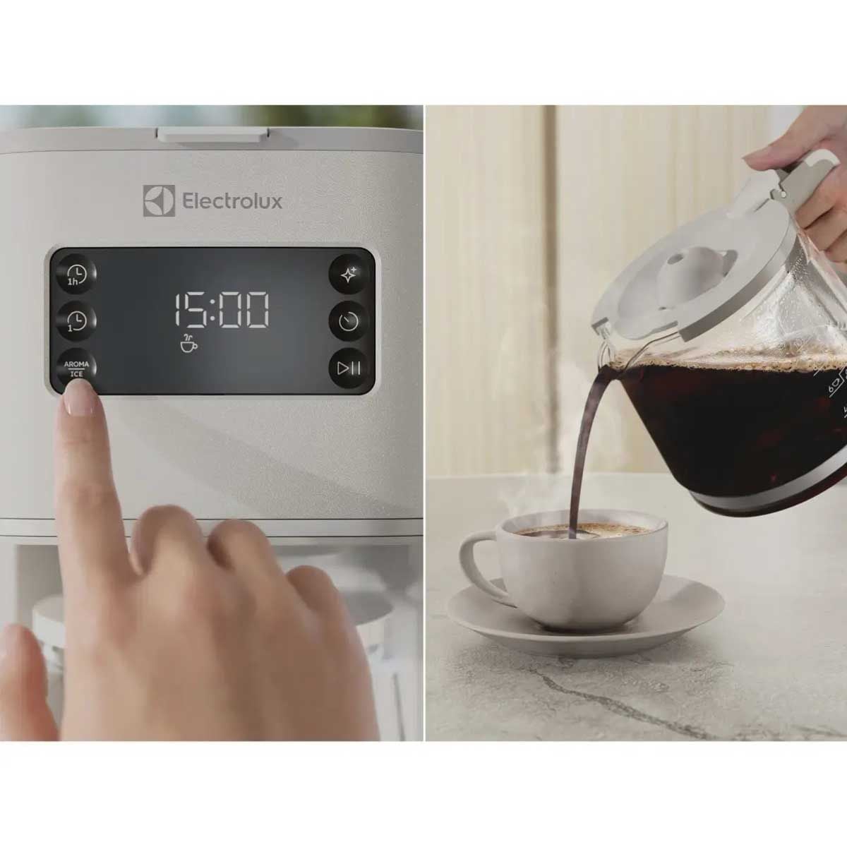 ELECTROLUX เครื่องชงกาแฟน้ำผ่าน1000W สีขาว E5CM1-700W