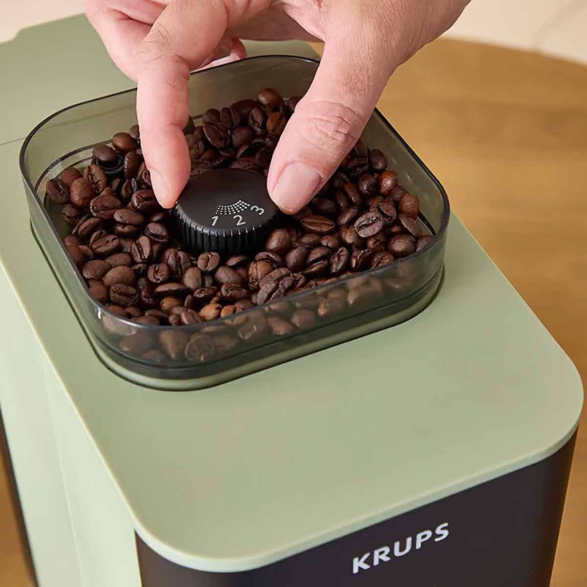 KRUPS เครื่องชงกาแฟเอสเพรสโซ่ สีเขียว รุ่น SA401LE0