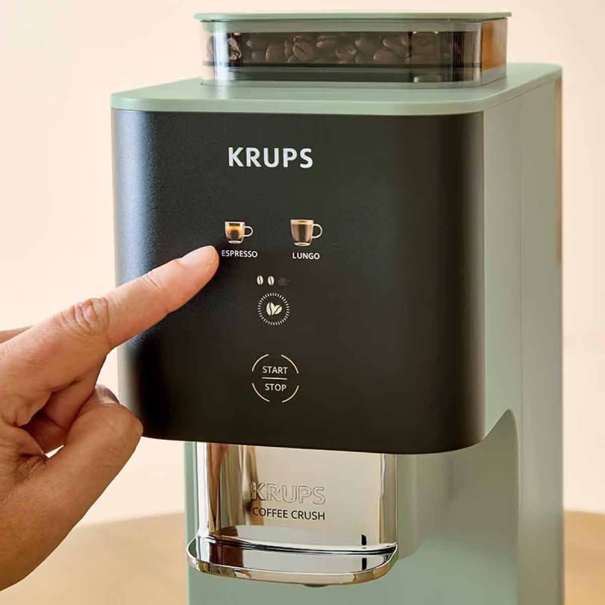 KRUPS เครื่องชงกาแฟเอสเพรสโซ่ สีเขียว รุ่น SA401LE0