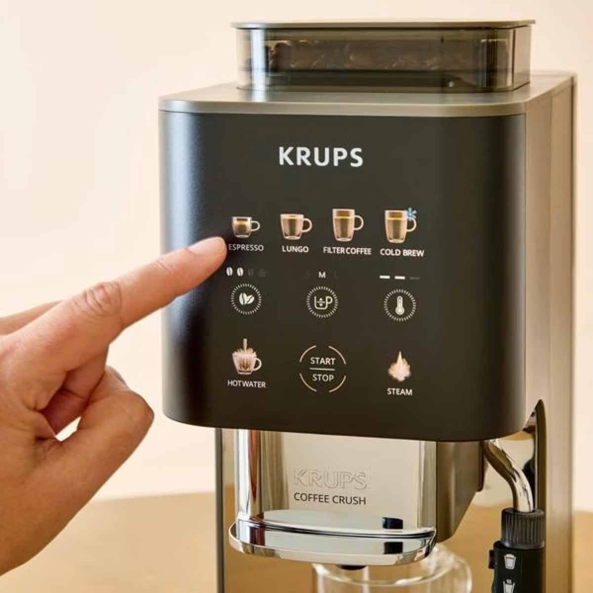 KRUPS เครื่องชงกาแฟเอสเพรสโซ่ + ทำฟอง รุ่น SA403BE0