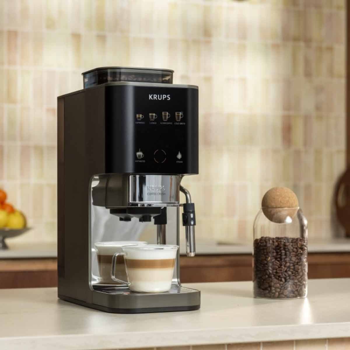 KRUPS เครื่องชงกาแฟเอสเพรสโซ่ + ทำฟอง รุ่น SA403BE0