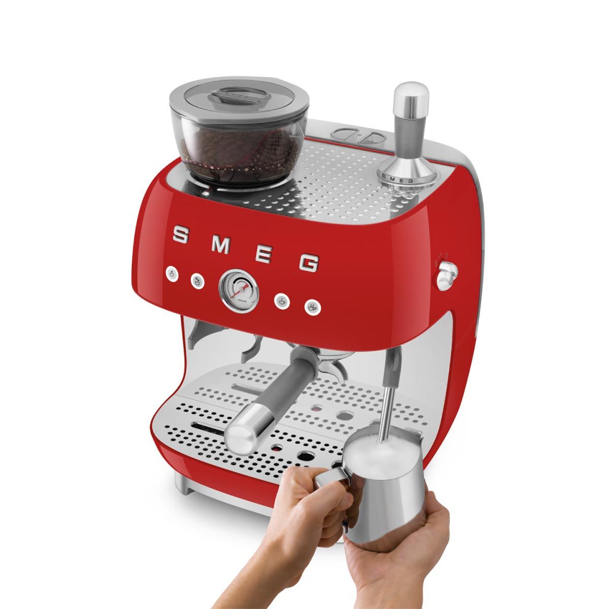 SMEG เครื่องชงกาแฟเอสเปรสโซ สีแดง รุ่นEGF03RDEU