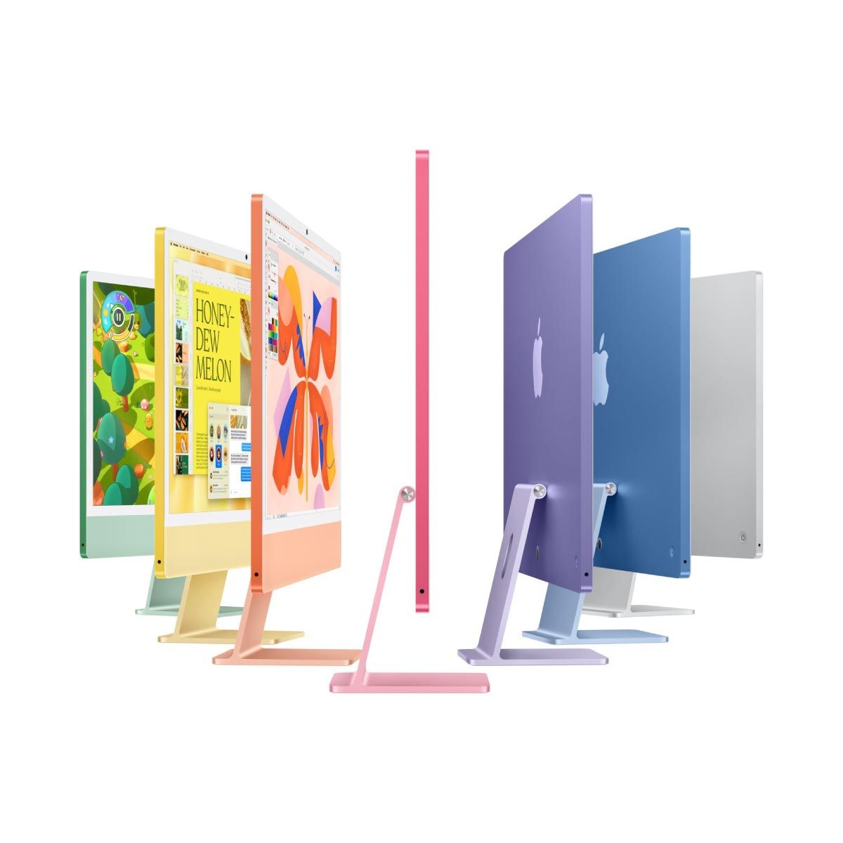 APPLE iMac (รุ่น 24 นิ้ว)  with Retina 4.5K display/8C CPU/8C GPU/16GB/256GB Silver (2024)