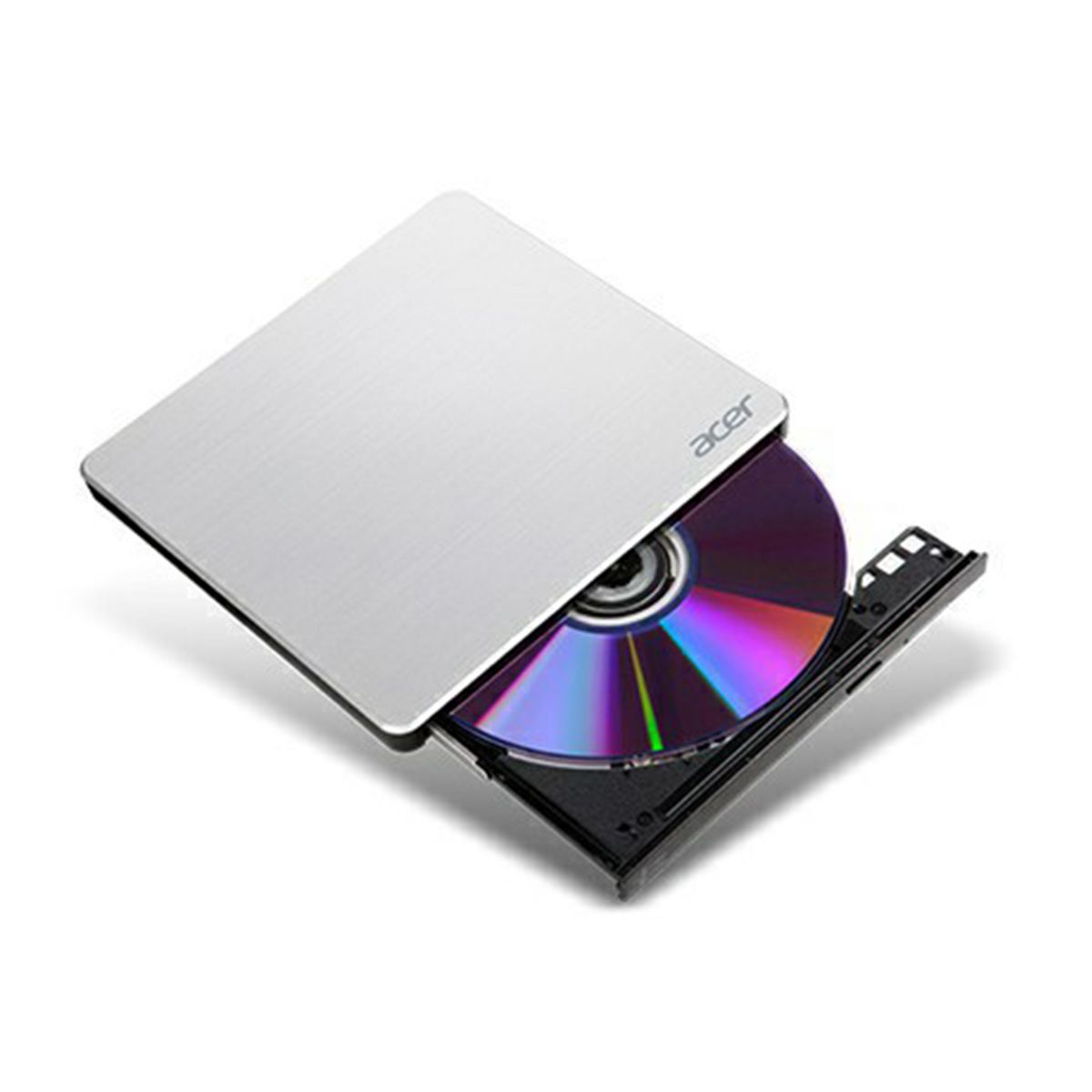 ACER EXTERNAL OPTICAL DRIVE USB 2.0 DVD WRITER SILVER ULTRA SLIM แบบพกพา (เครื่องอ่าน-เขียนดีวีดีพกพา)
