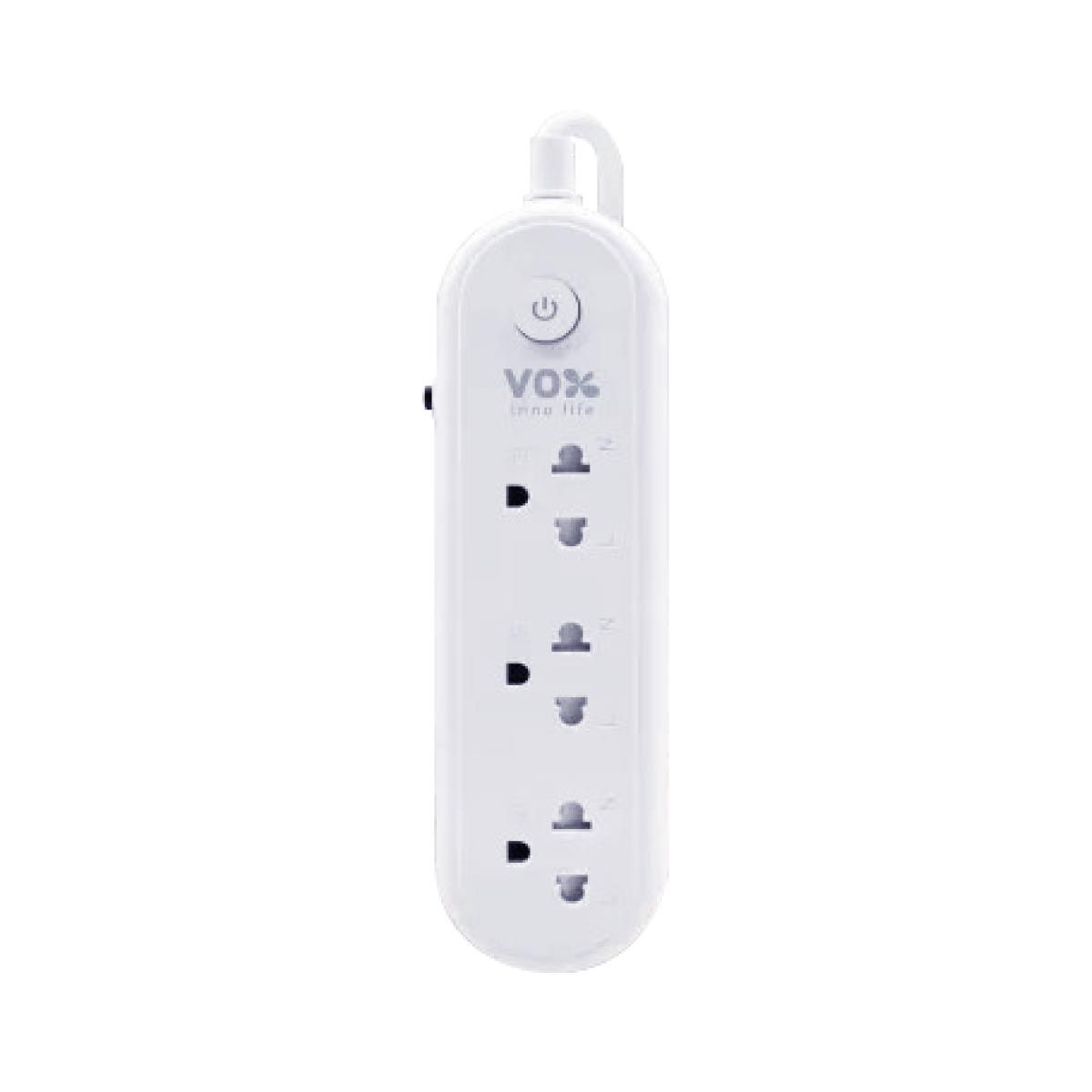 VOX  ปลั๊กVOX โนว่าไลท์ 1สวิตซ์ 3ช่อง สีขาว3M รุ่นF5ST3-NLB1-3101