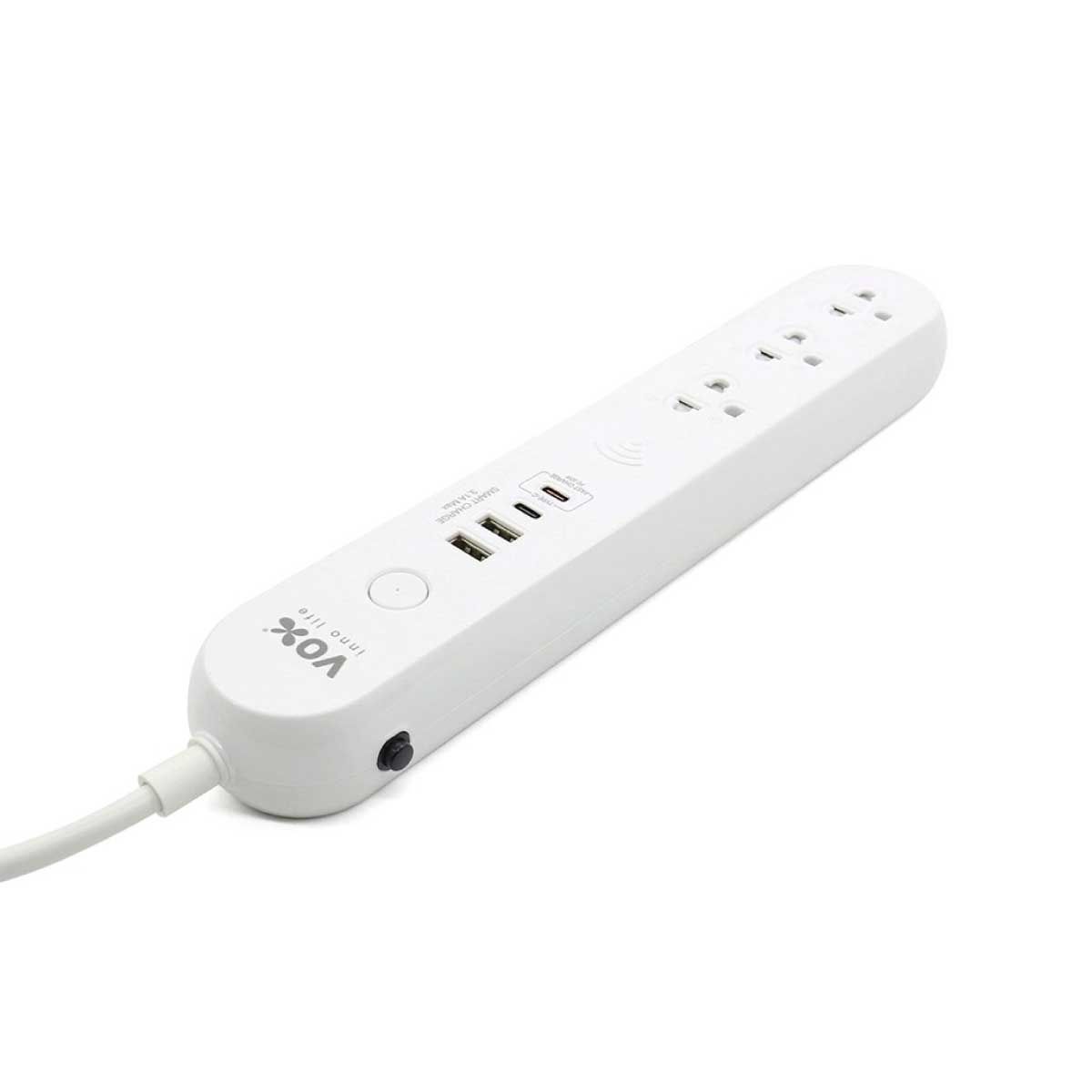 VOX  ปลั๊กโนว่าNOVA 1สวิตซ์ x 3ช่อง, 5 x USB 1C 3เมตรสีขาว รุ่น F5ST3-NON1-3141