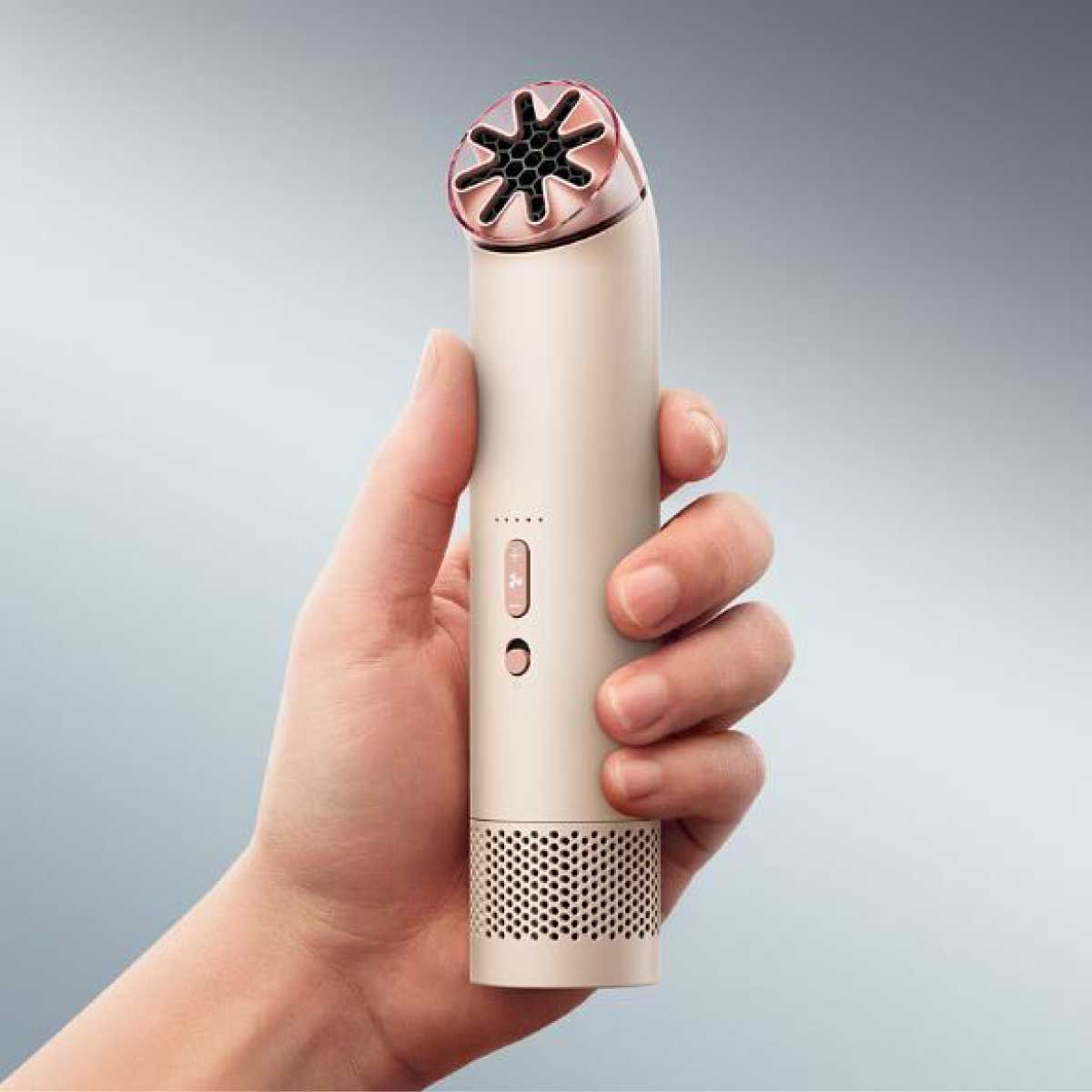 DYSON  พัดลมพกพา Dyson HushJet Mini Cool รุ่นPF01(Stone/ Blush) สีชมพู
