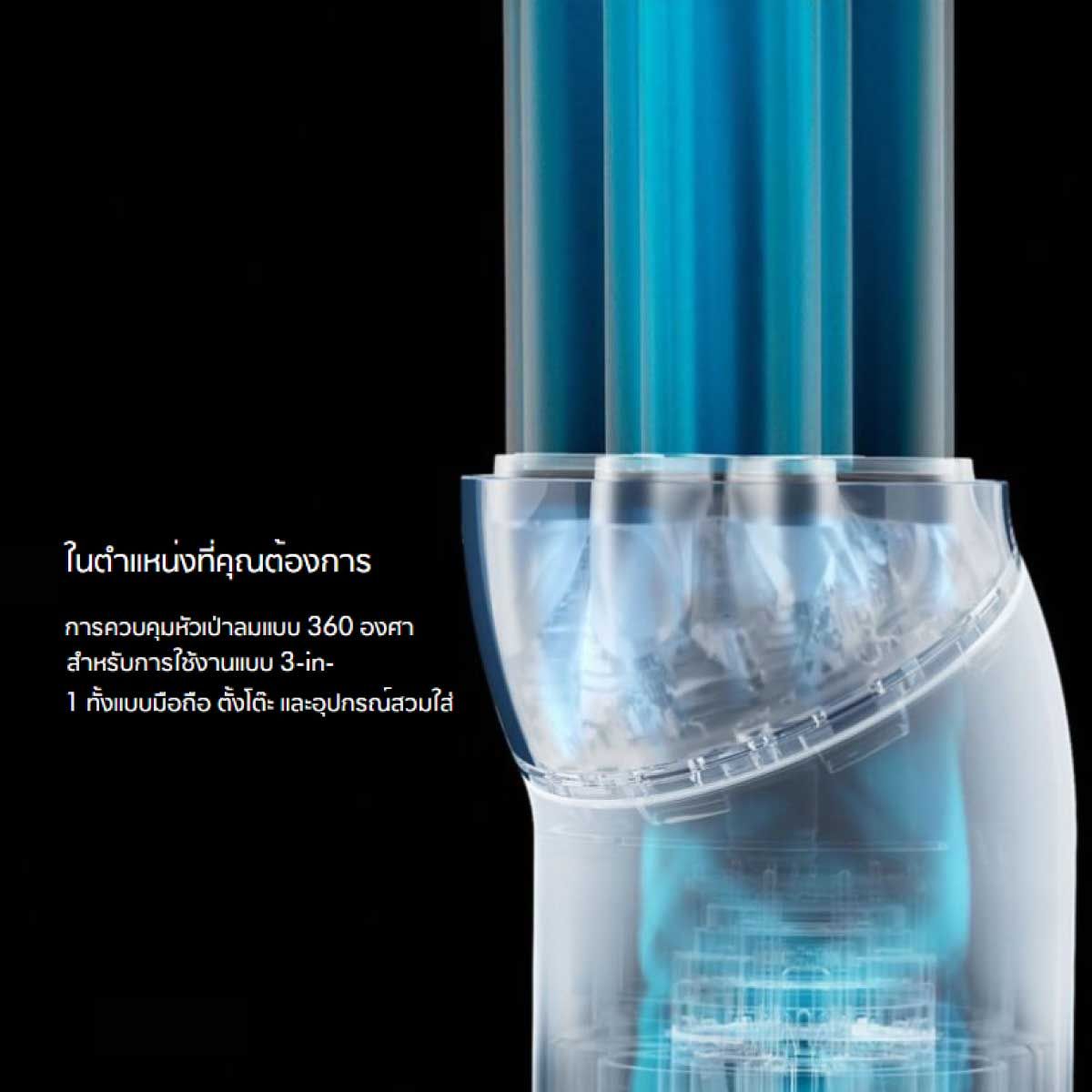 DYSON  พัดลมพกพา Dyson HushJet Mini Cool รุ่นPF01(Stone/ Blush) สีชมพู