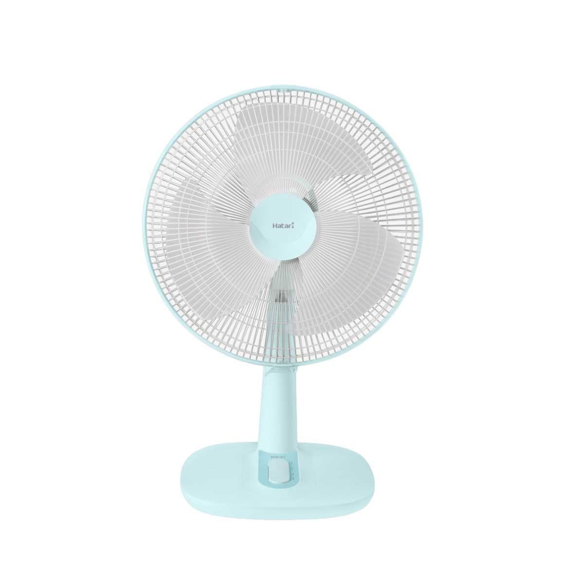 HATARI พัดลมตั้งโต๊ะ16 นิ้ว สีฟ้าPastel  รุ่น T16M1