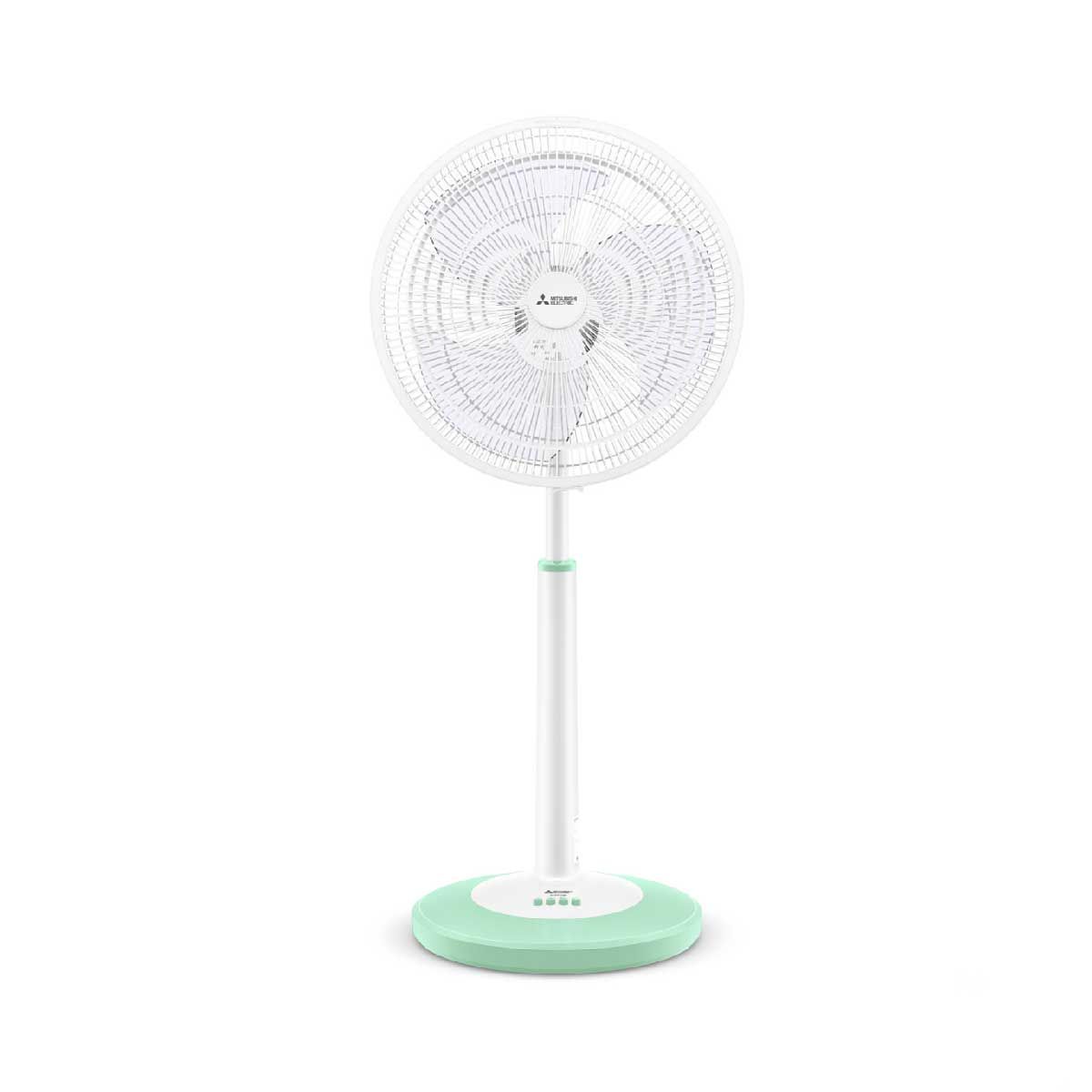MITSUBISHI พัดลมสไลด์18"สีเขียวพลาสเทล รุ่นR18AGB/PT-GR