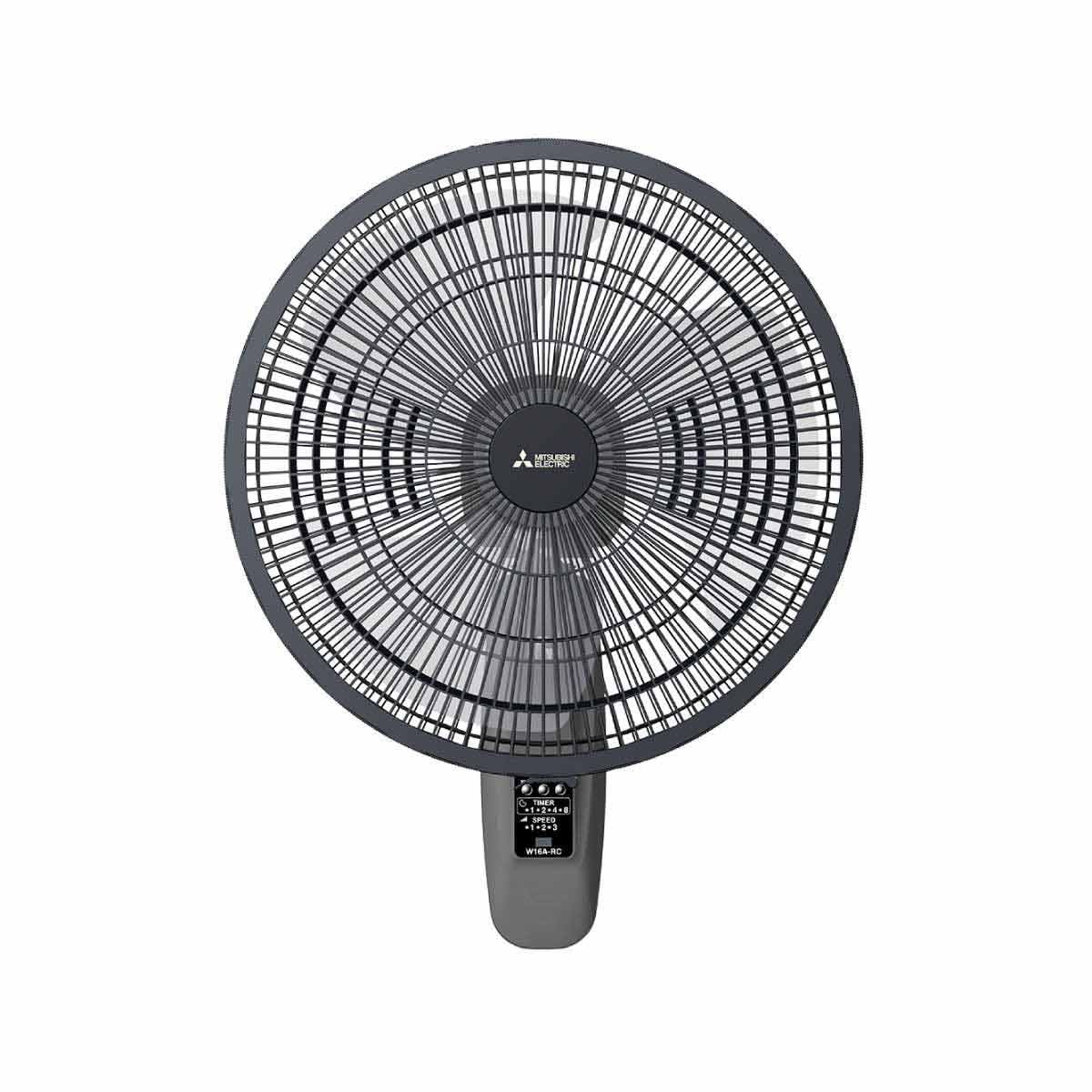 MITSUBISHI ELECTRIC พัดลมติดผนัง ขนาด 16 นิ้ว รุ่น W16A-RC/CY-GY