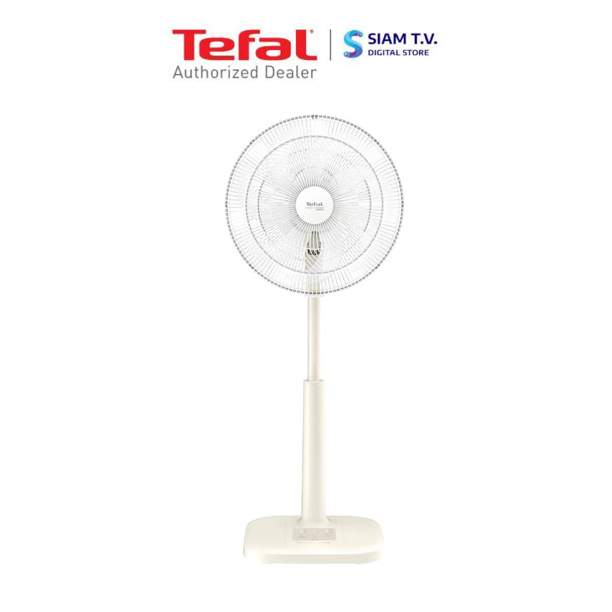 TEFAL พัดลมไสลด์16"+รีโมท สีเบจ รุ่นVF3762T0