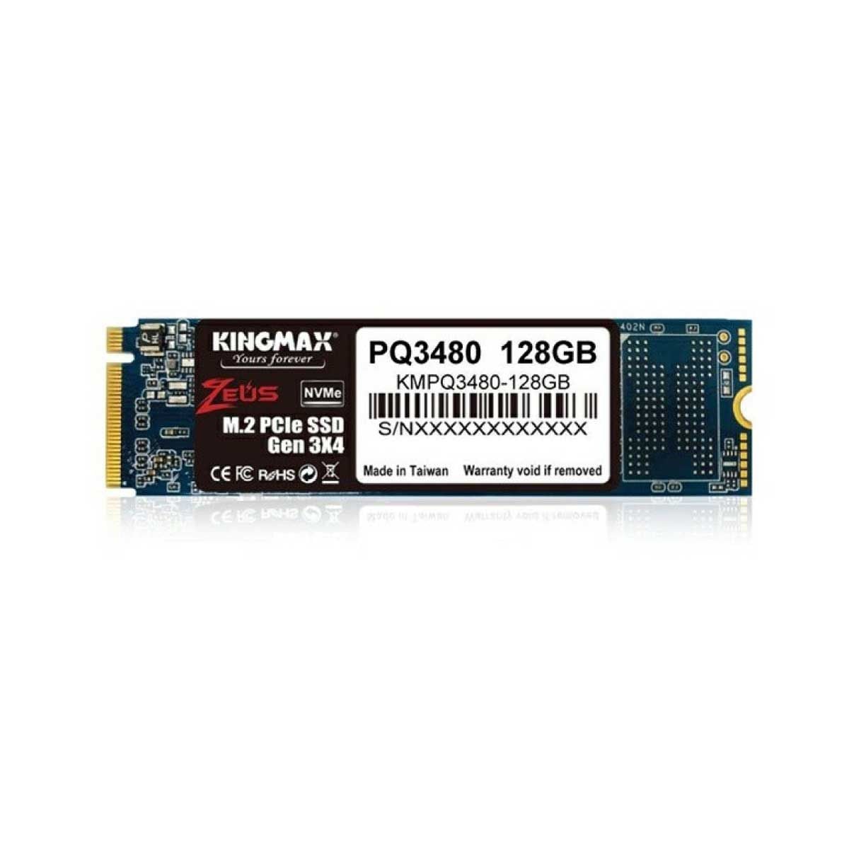 KINGMAX SSD 128 GB (เอสเอสดี) รุ่น PQ3480 M.2 PCIe SSD Gen 3x4