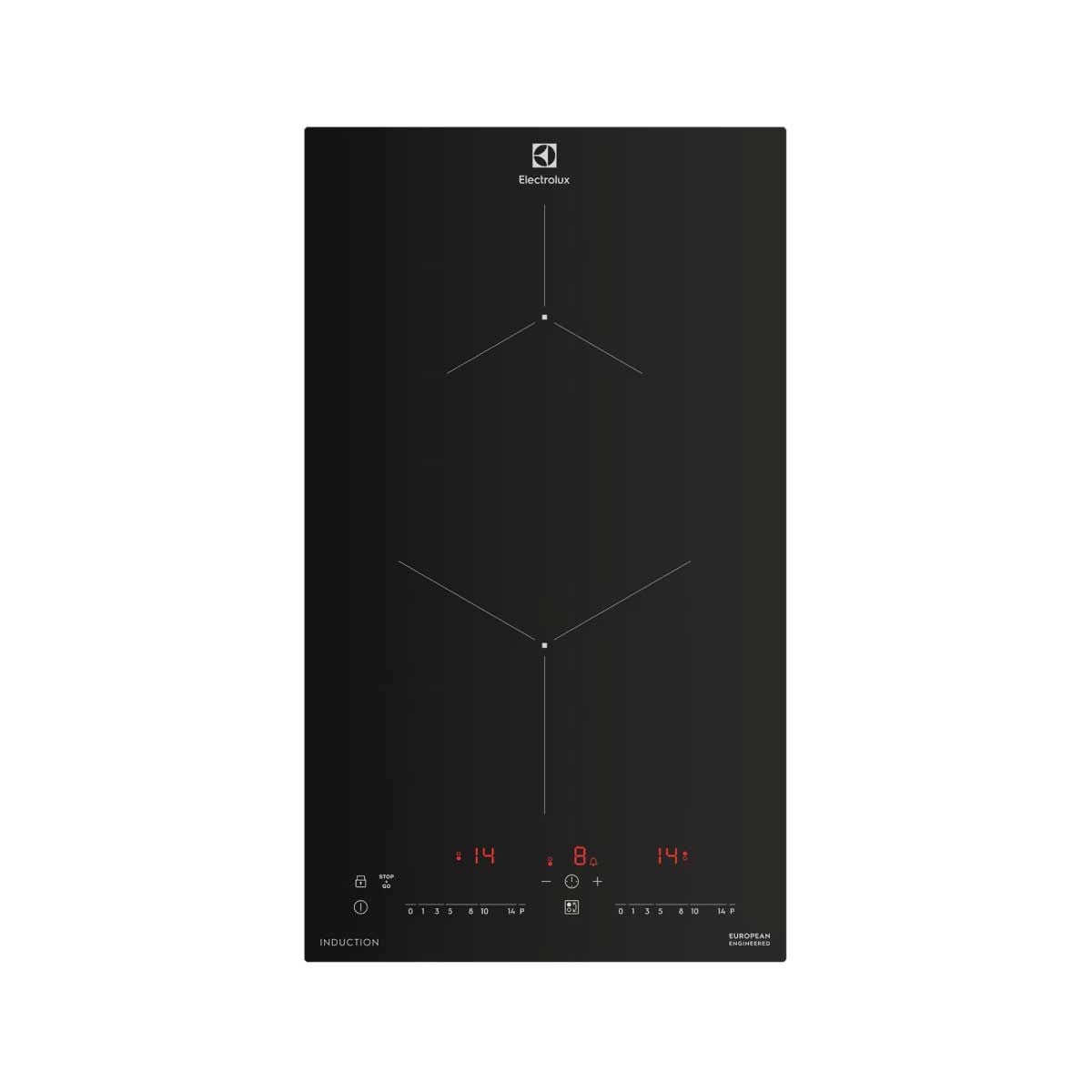 ELECTROLUK เตาInduction Built-in 30CM 2หัว ดิจิตอล รุ่นEHI325CA
