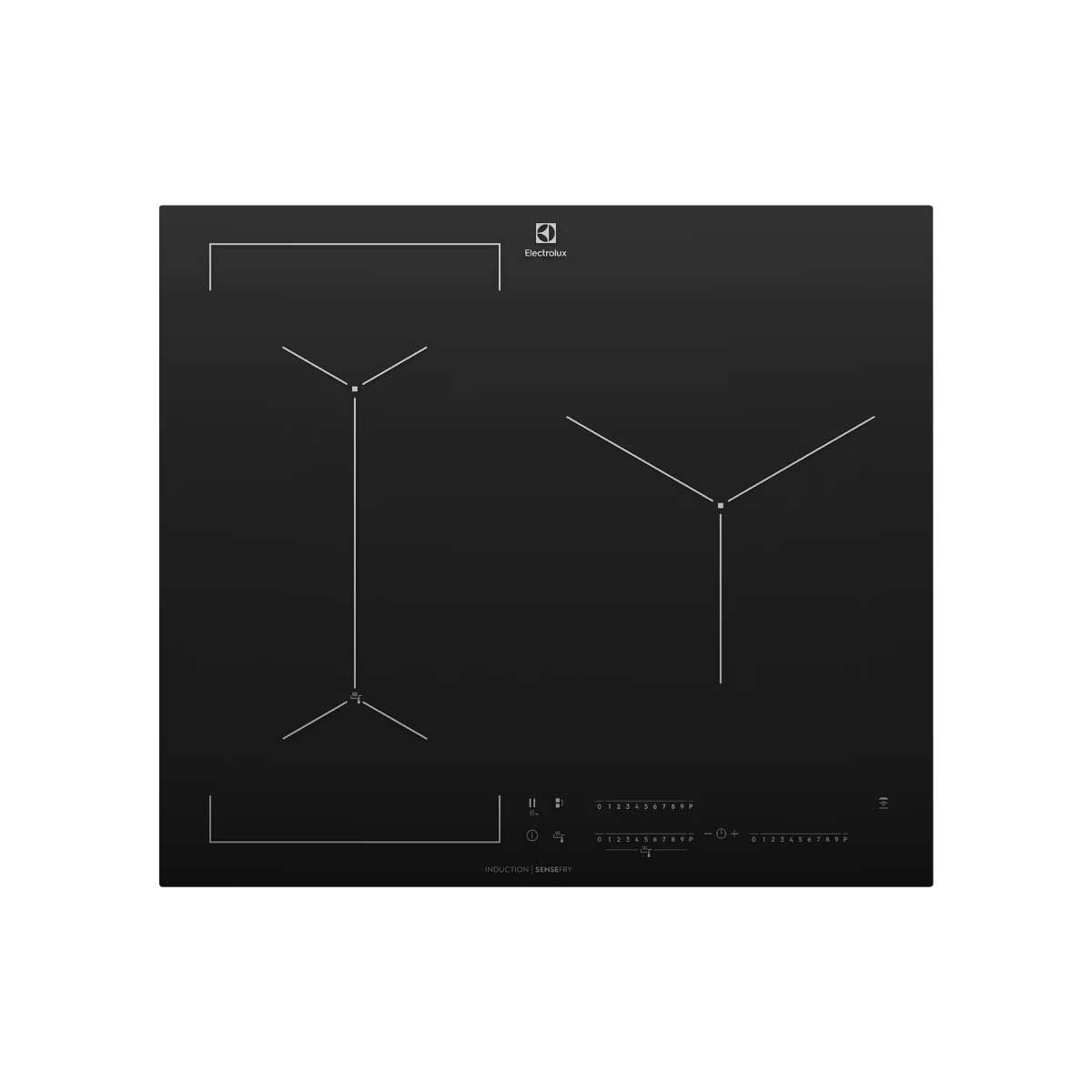 ELECTROLUX เตาInduction Built-in 60CM 3หัว ดิจิตอล รุ่นEHI63 5BE