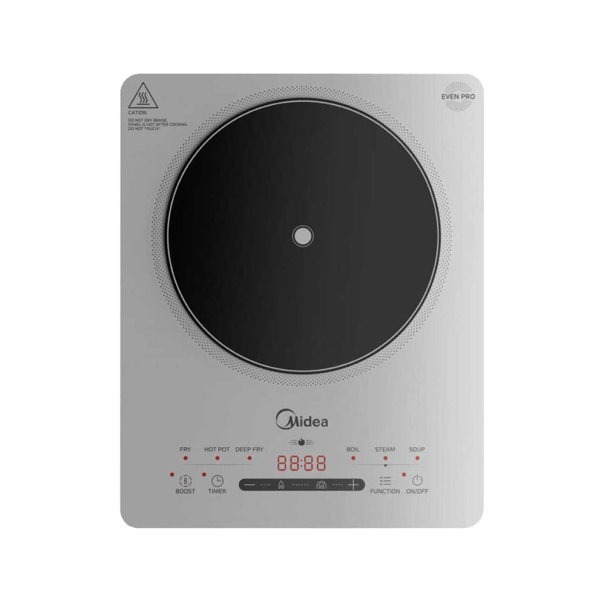 MIDEA  เตาแม่เหล็กดิจิตอล2200W สีเทา รุ่นMIC220TLAGH2
