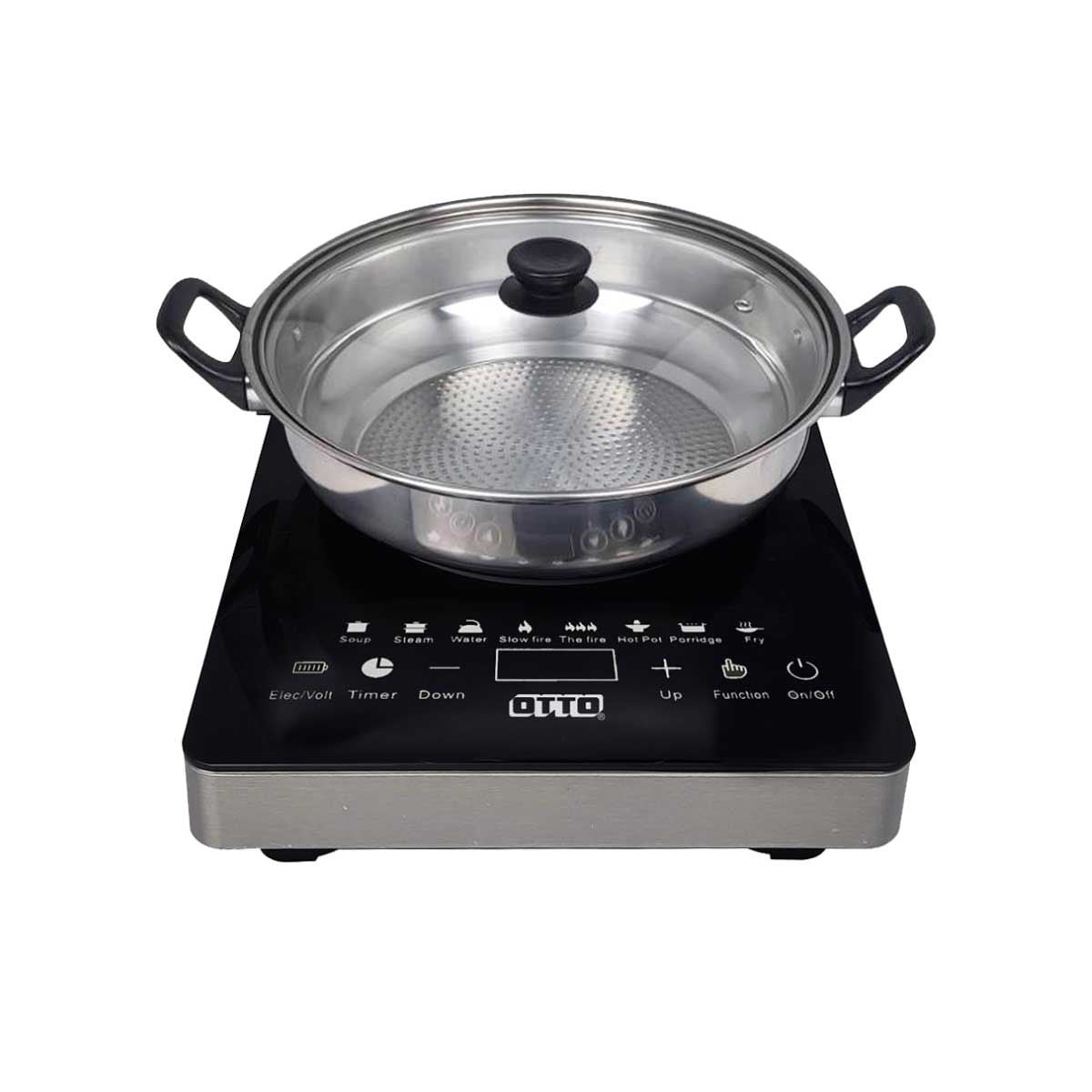 OTTO เตาแม่เหล็กไฟฟ้า+หม้อสแตนเลส รุ่นGI-823A