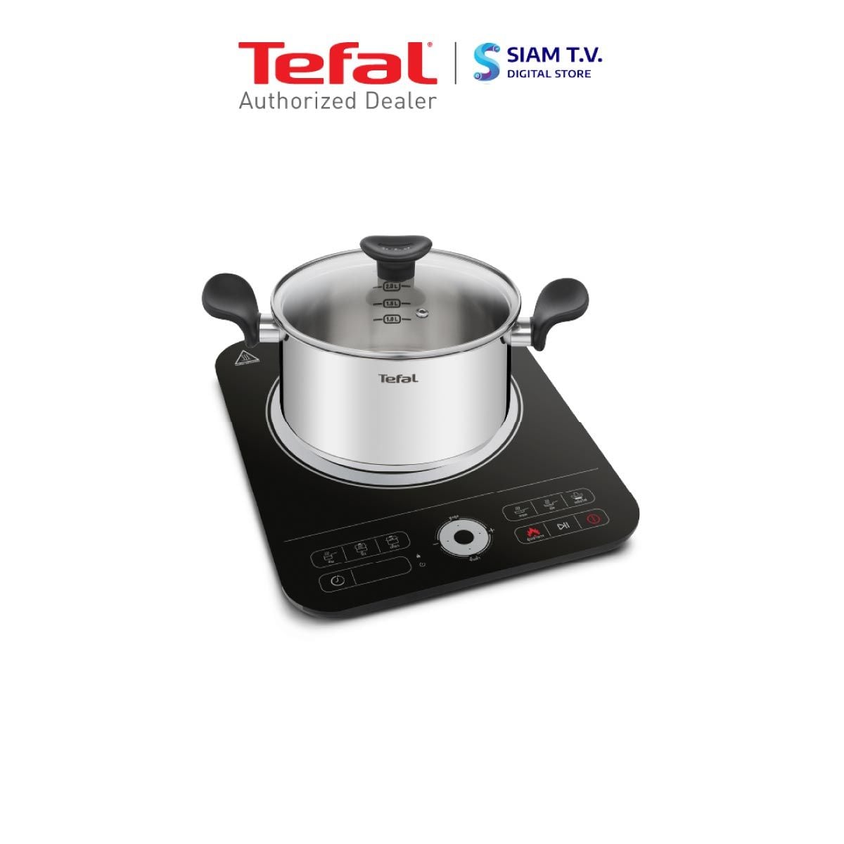 TEFAL เตาแม่เหล็กไฟฟ้า รุ่น IH720870 Set3 INDH+หม้อชาบุ20ชม