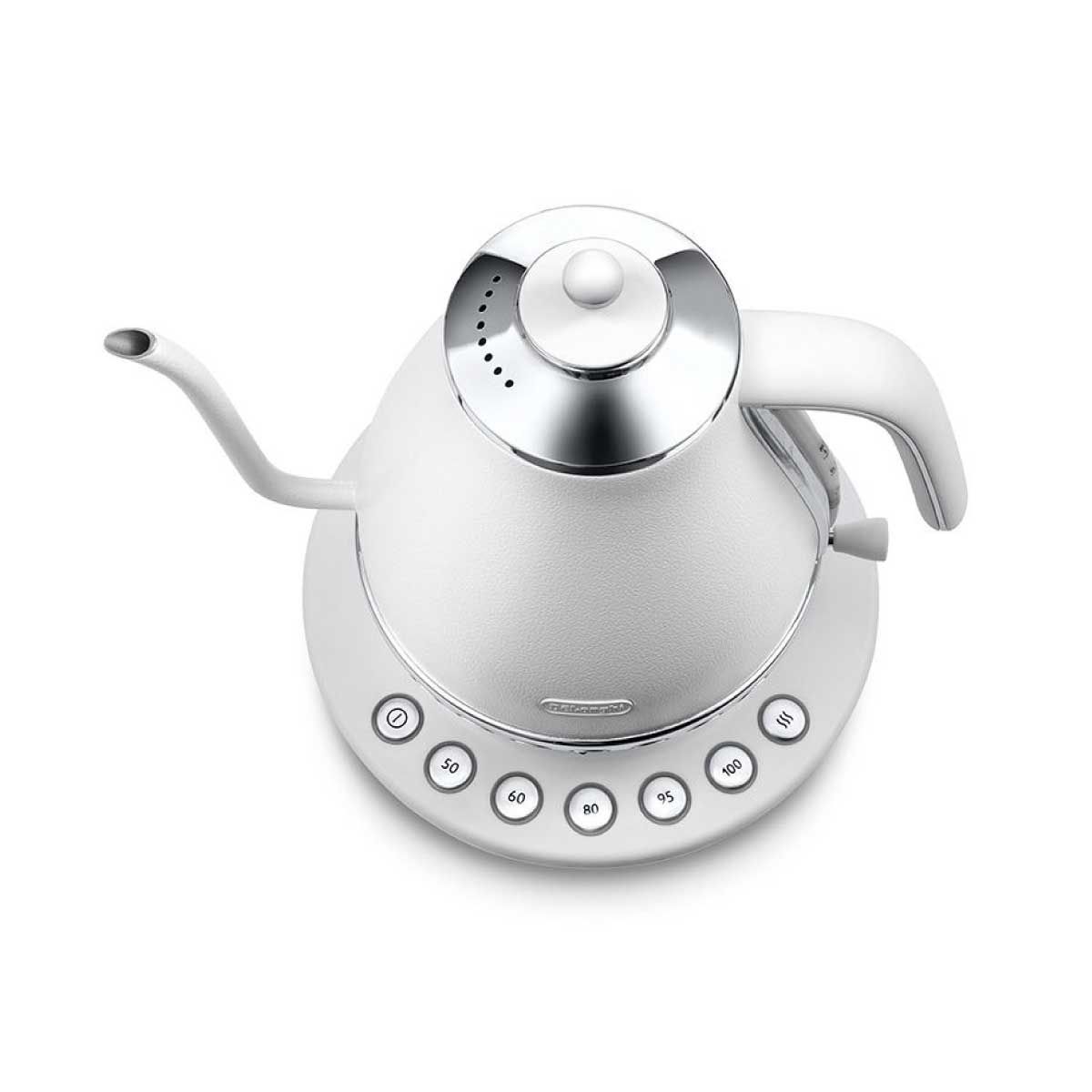 DELONGHI กาต้มน้ำไฟฟ้า1.7ลิตร สไตล์วินเทจ สีขาว รุ่น KBOE2030W