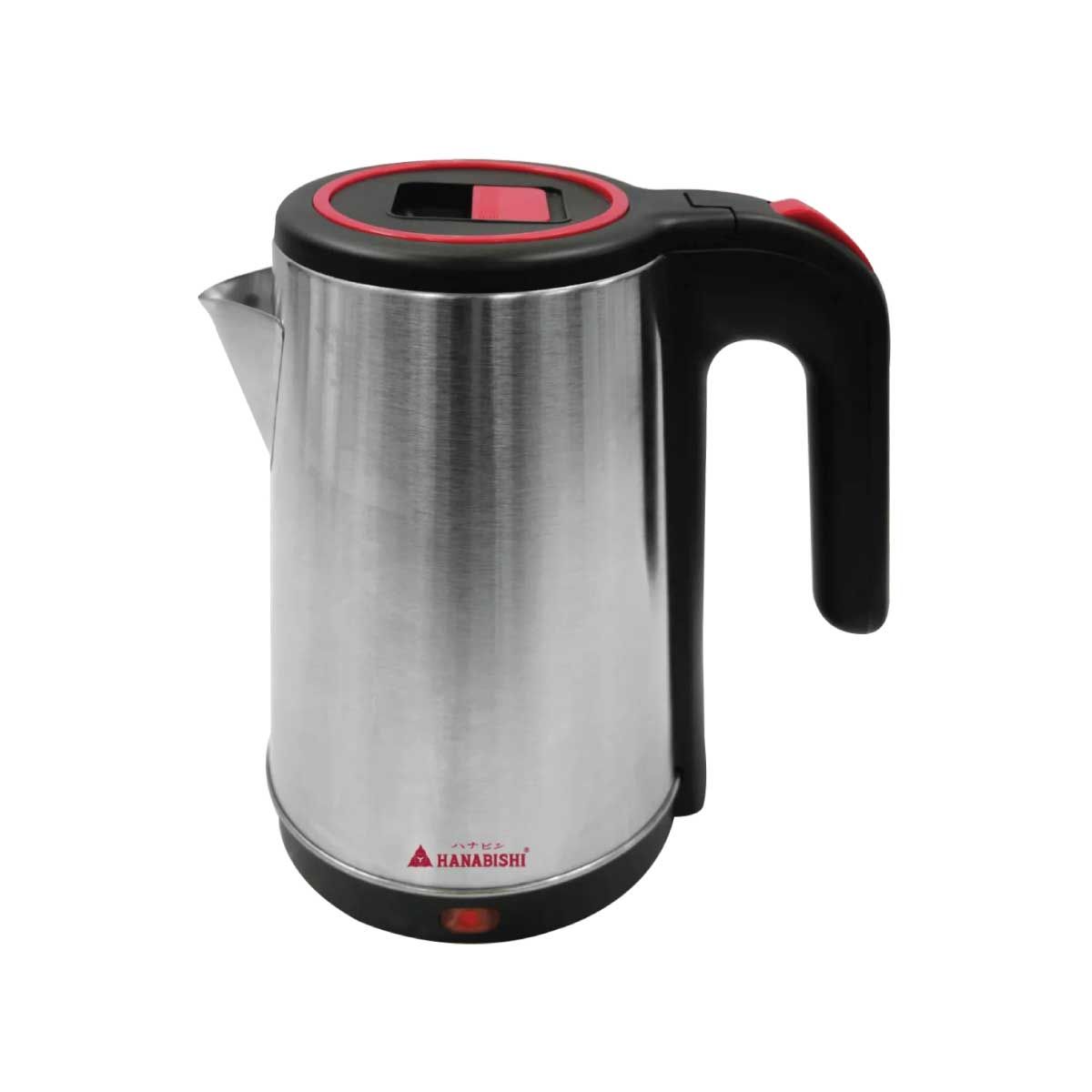 HANABISHI กาต้มน้ำไร้สาย 1.8ลิตร  สีแดง รุ่นHMK-6211R